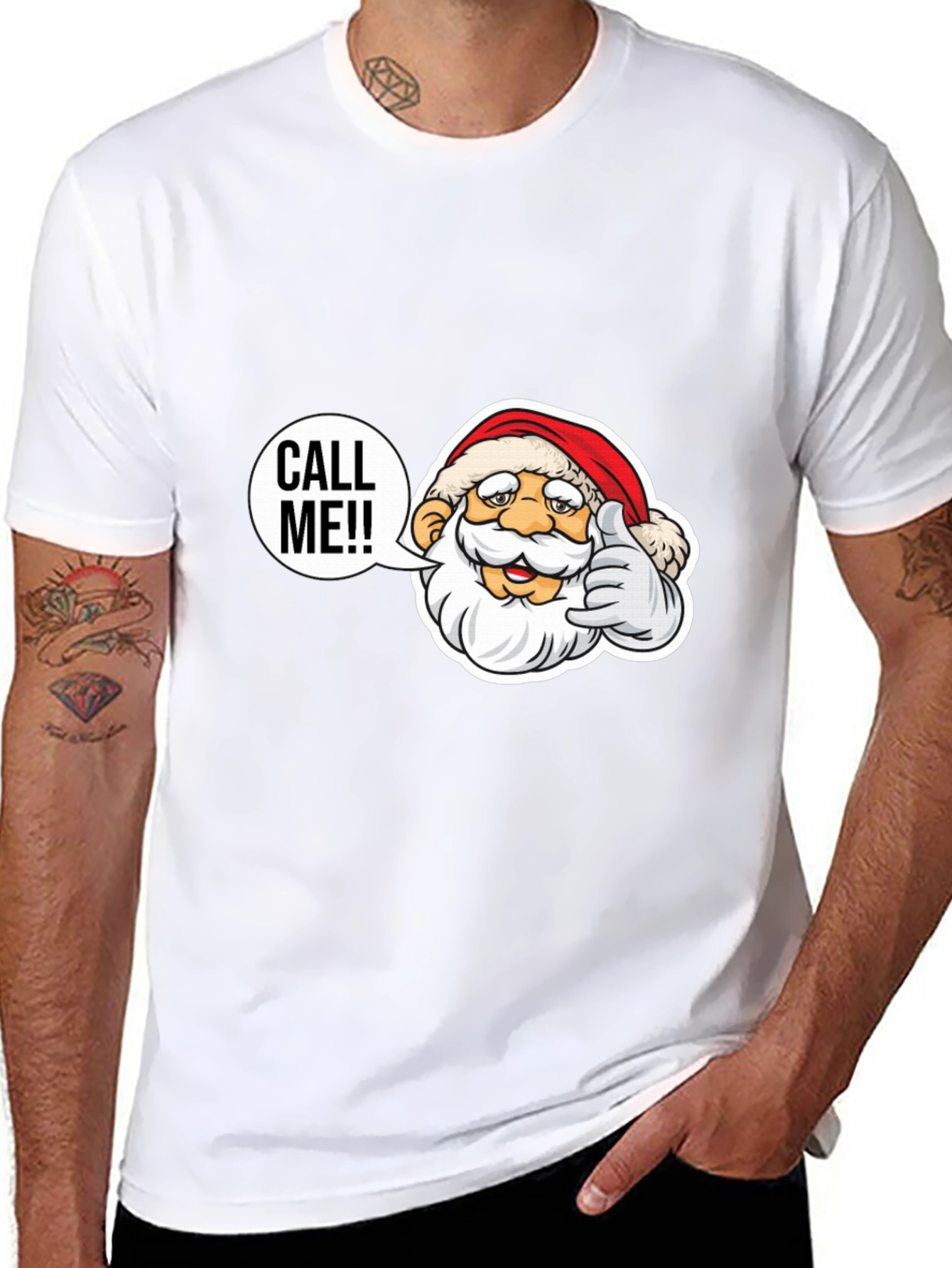 Call Me Santa T-Shirt - Holiday Cheer Apparel