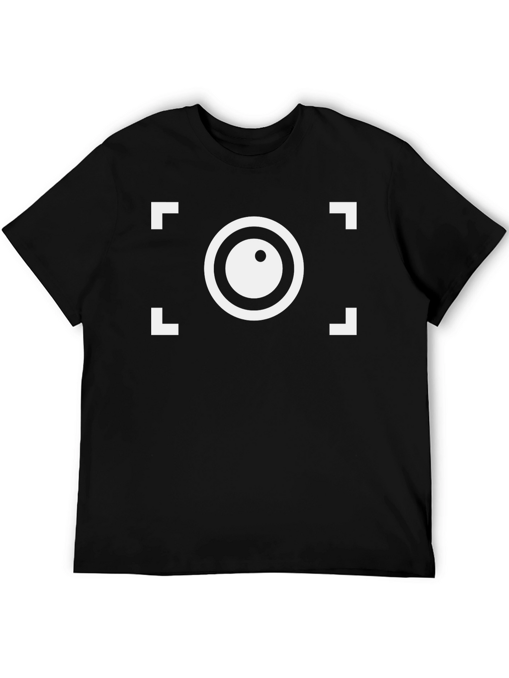 Camera Focus Graphic T-Shirt - Black