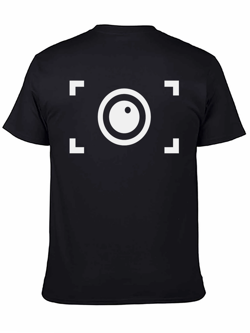 Camera Focus Graphic T-Shirt - Black