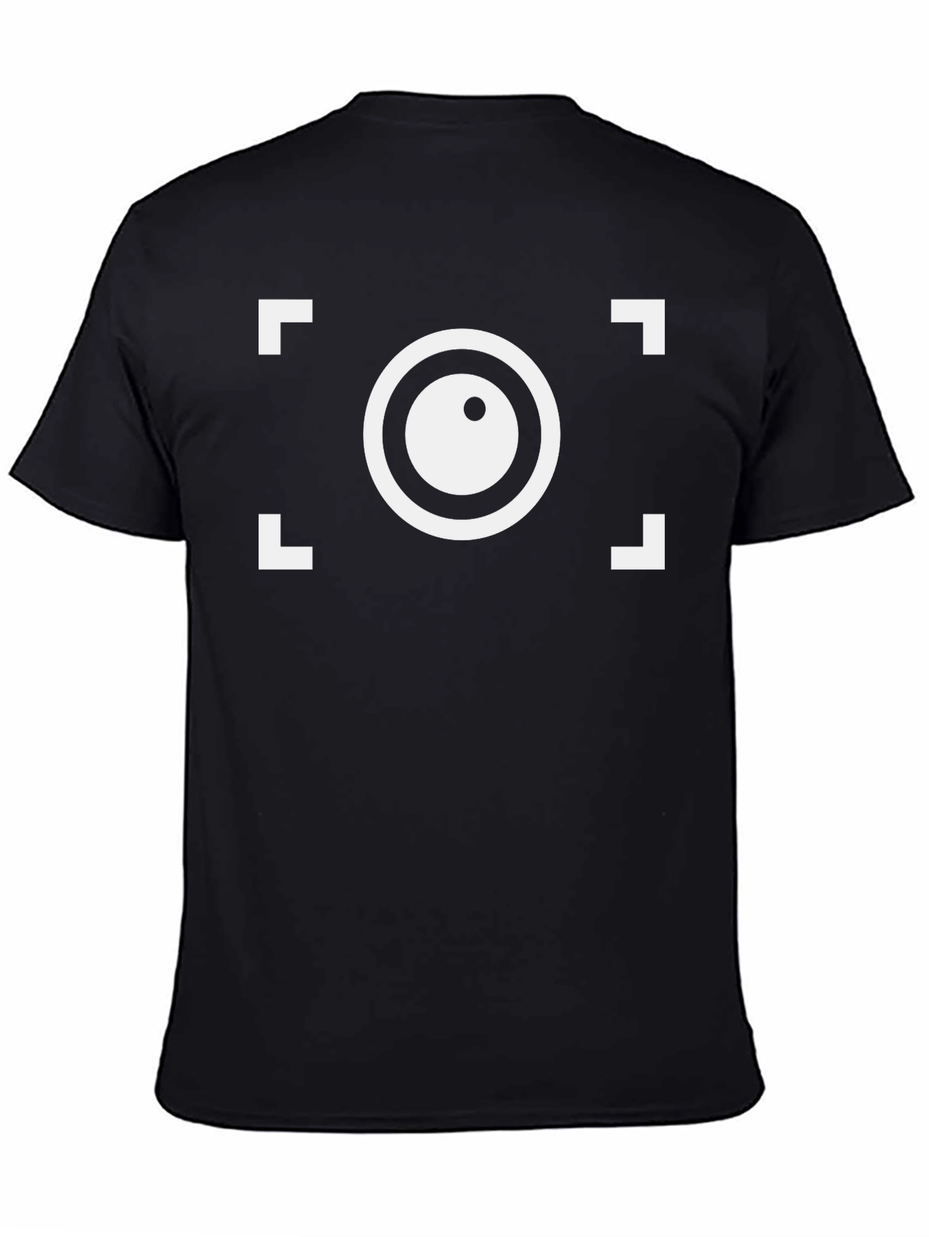Camera Focus Graphic T-Shirt - Black