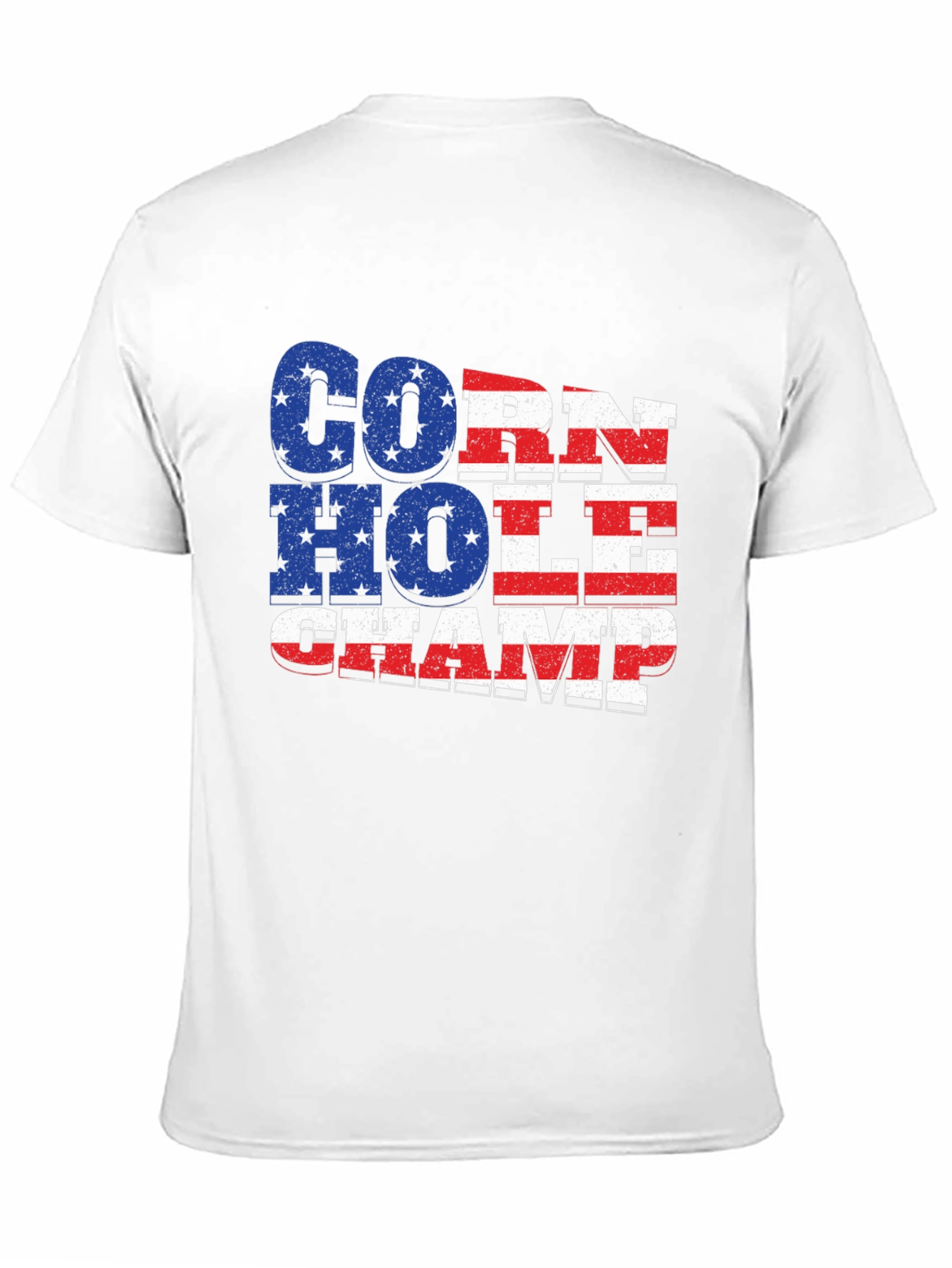 Cornhole Champ USA Flag T-Shirt