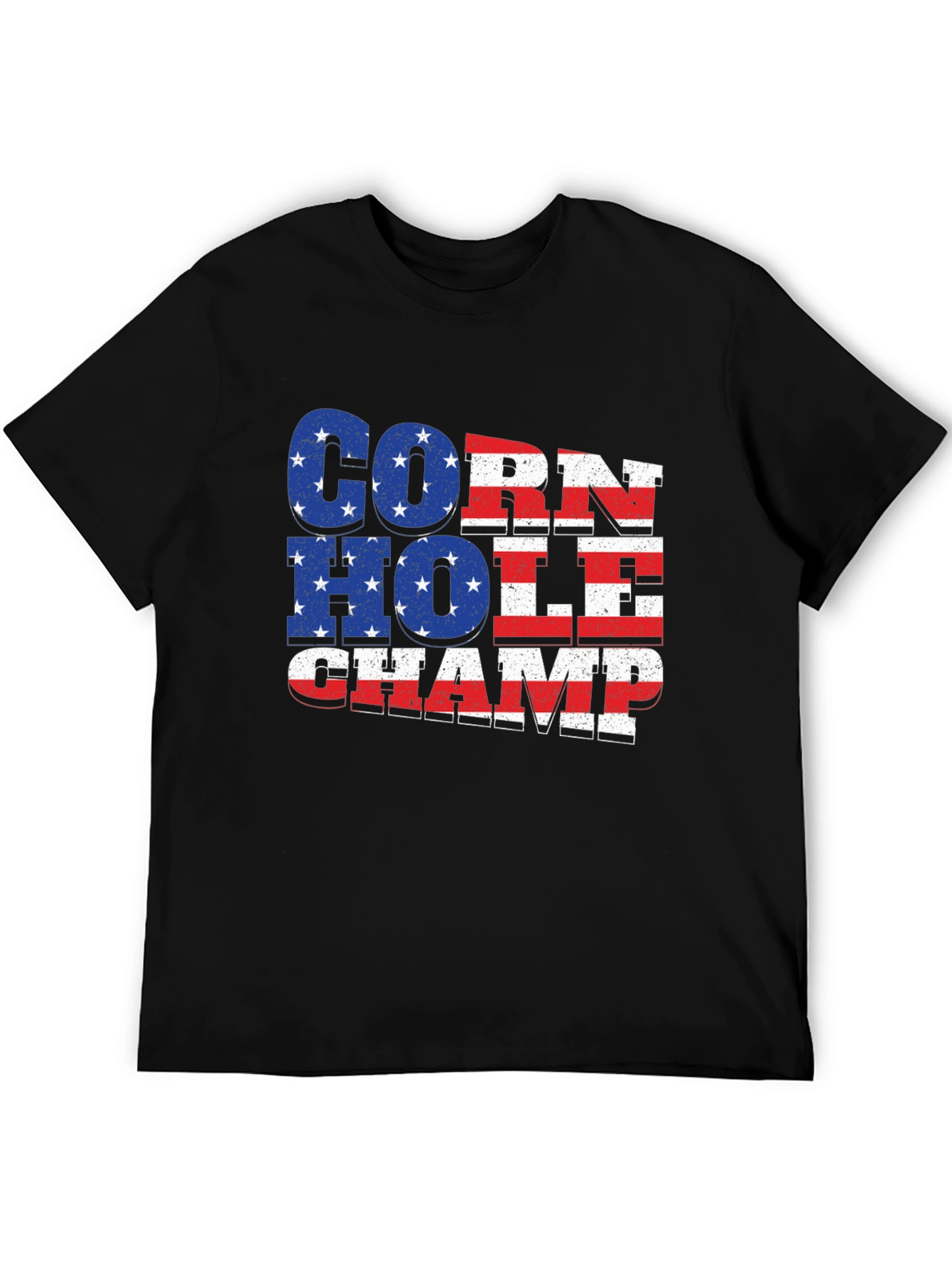 Cornhole Champ USA Flag T-Shirt
