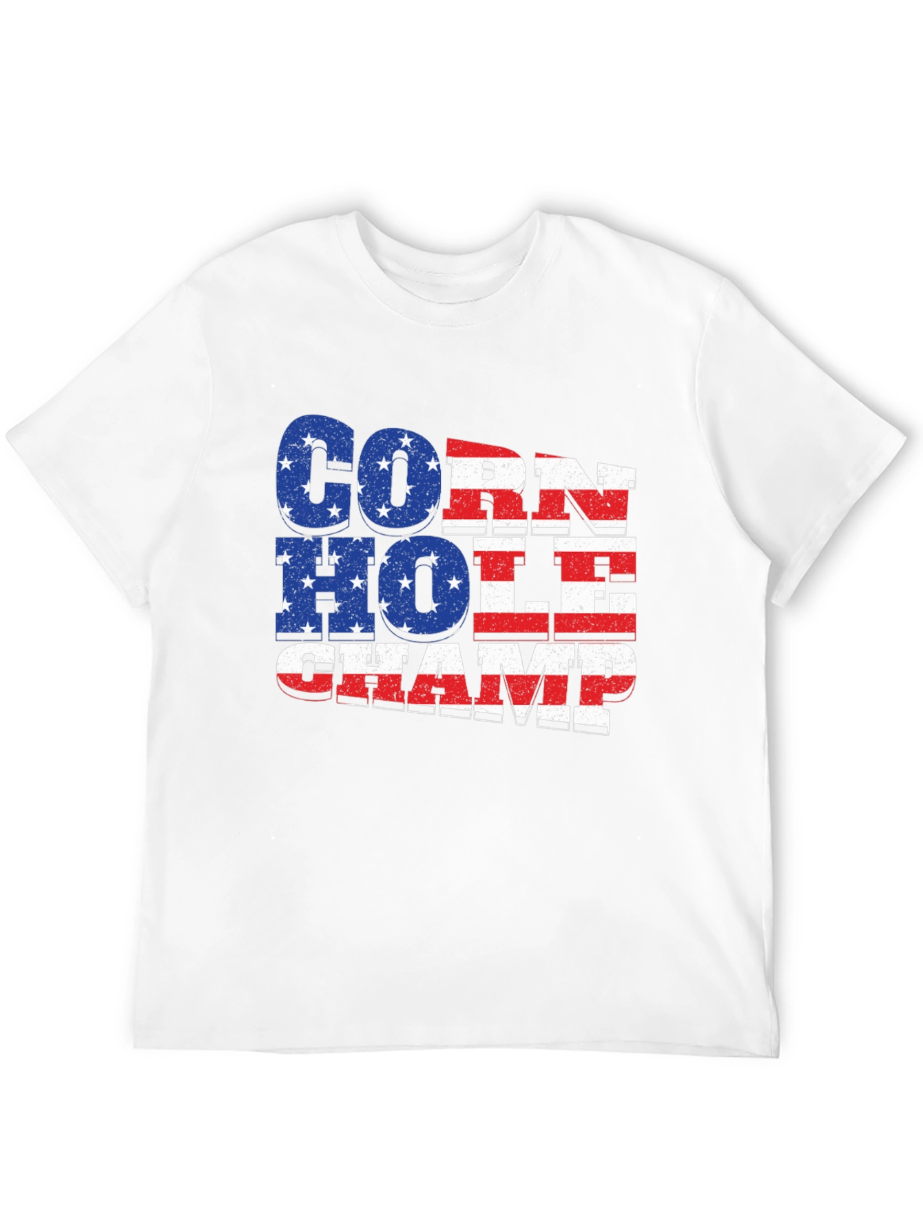 Cornhole Champ USA Flag T-Shirt