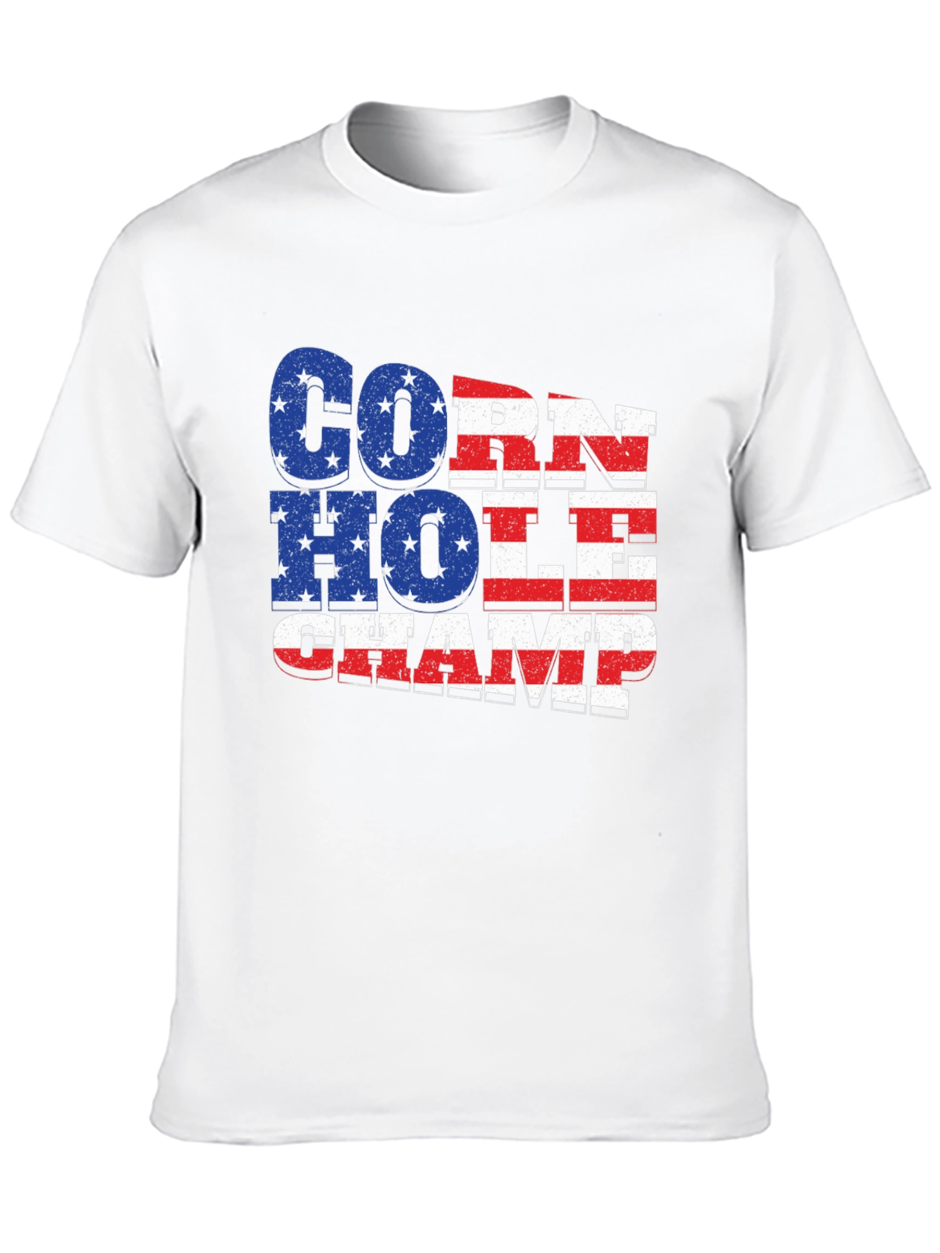Cornhole Champ USA Flag T-Shirt