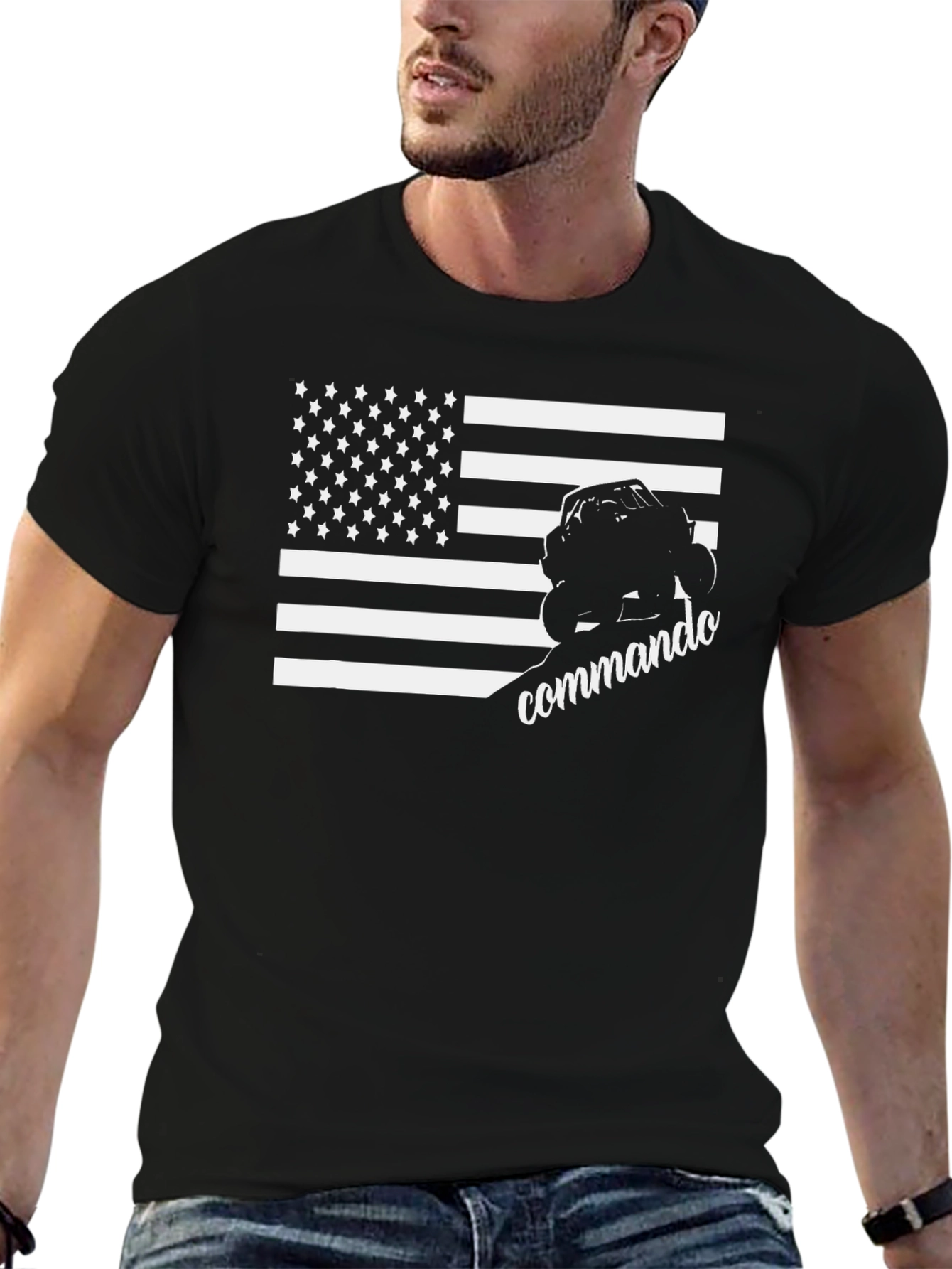 American Flag Commando T-Shirt