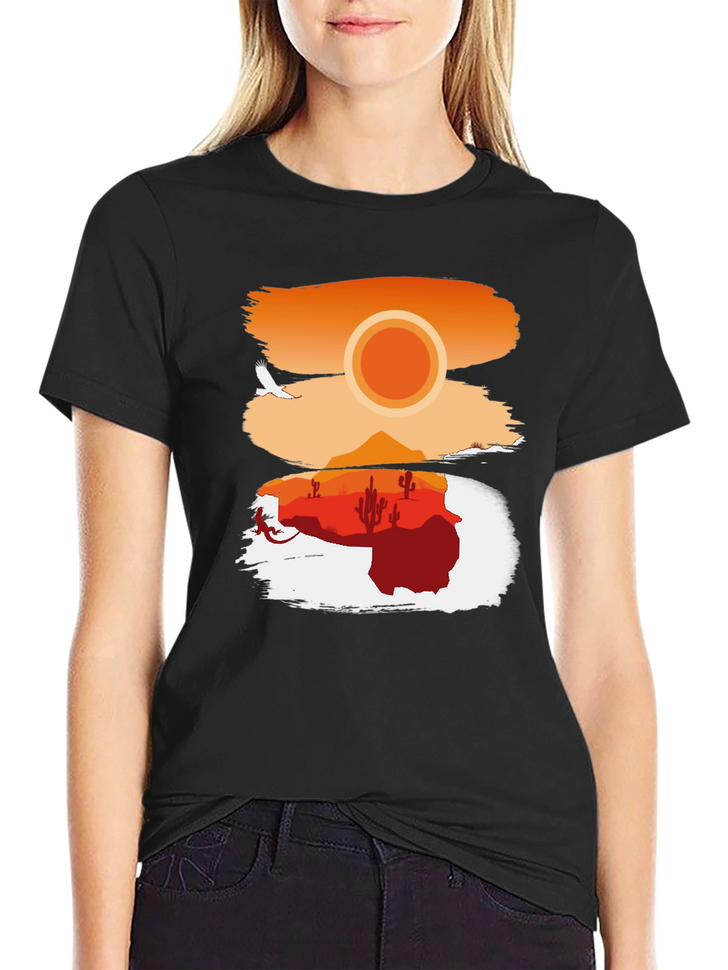 Desert Sunset Graphic T-Shirt