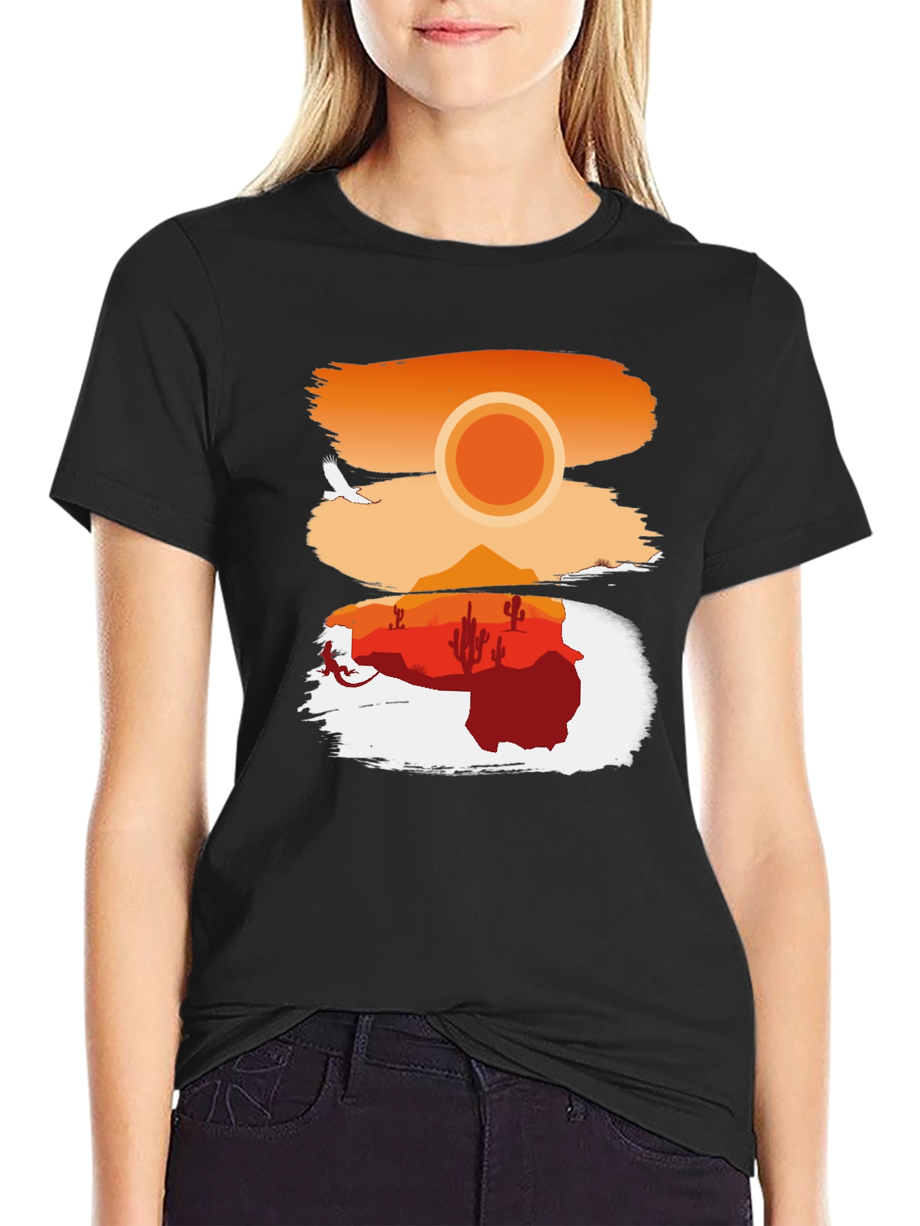 Desert Sunset Graphic T-Shirt