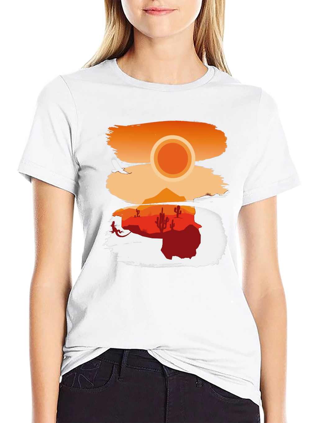 Desert Sunset Graphic T-Shirt