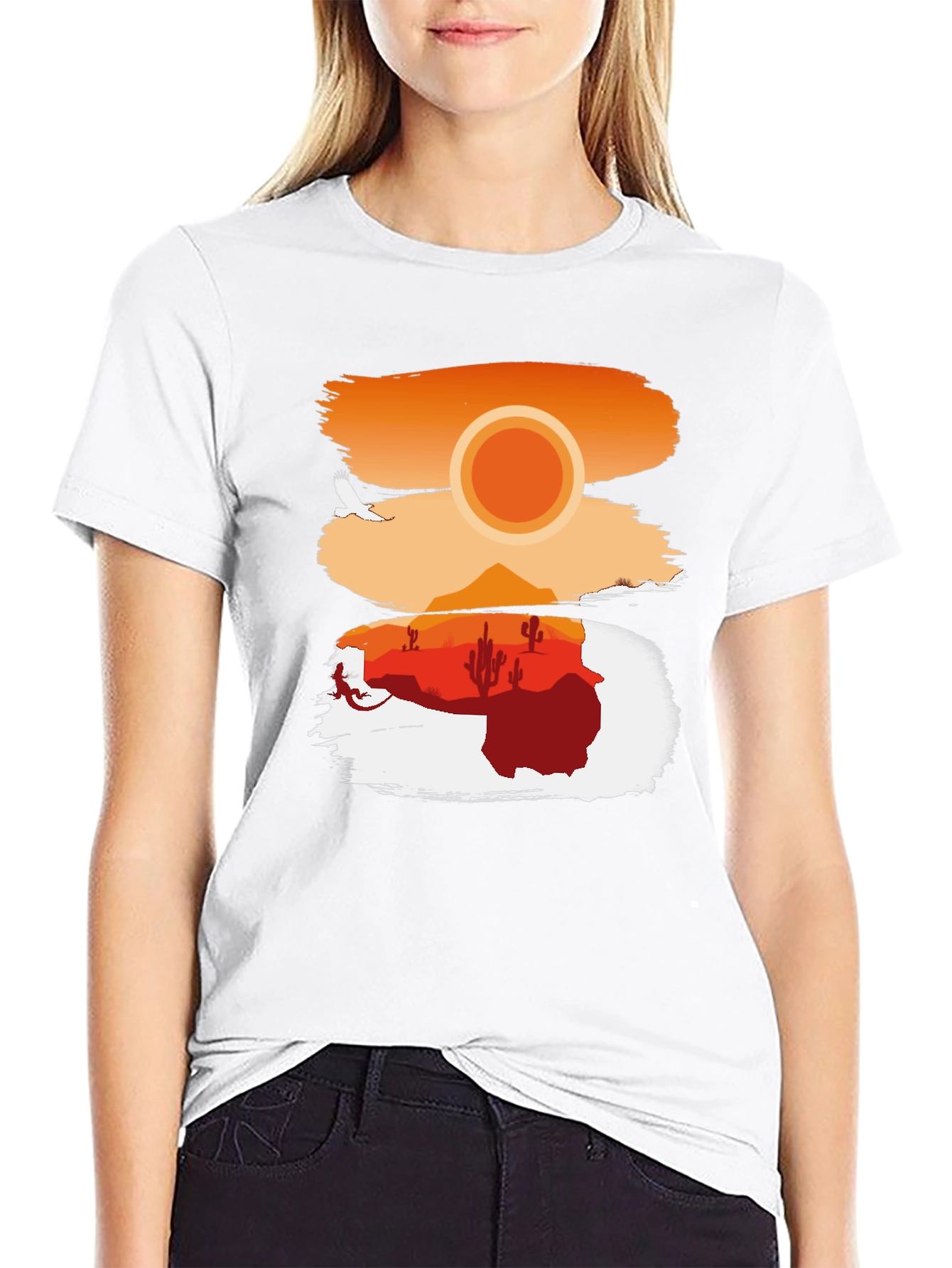 Desert Sunset Graphic T-Shirt