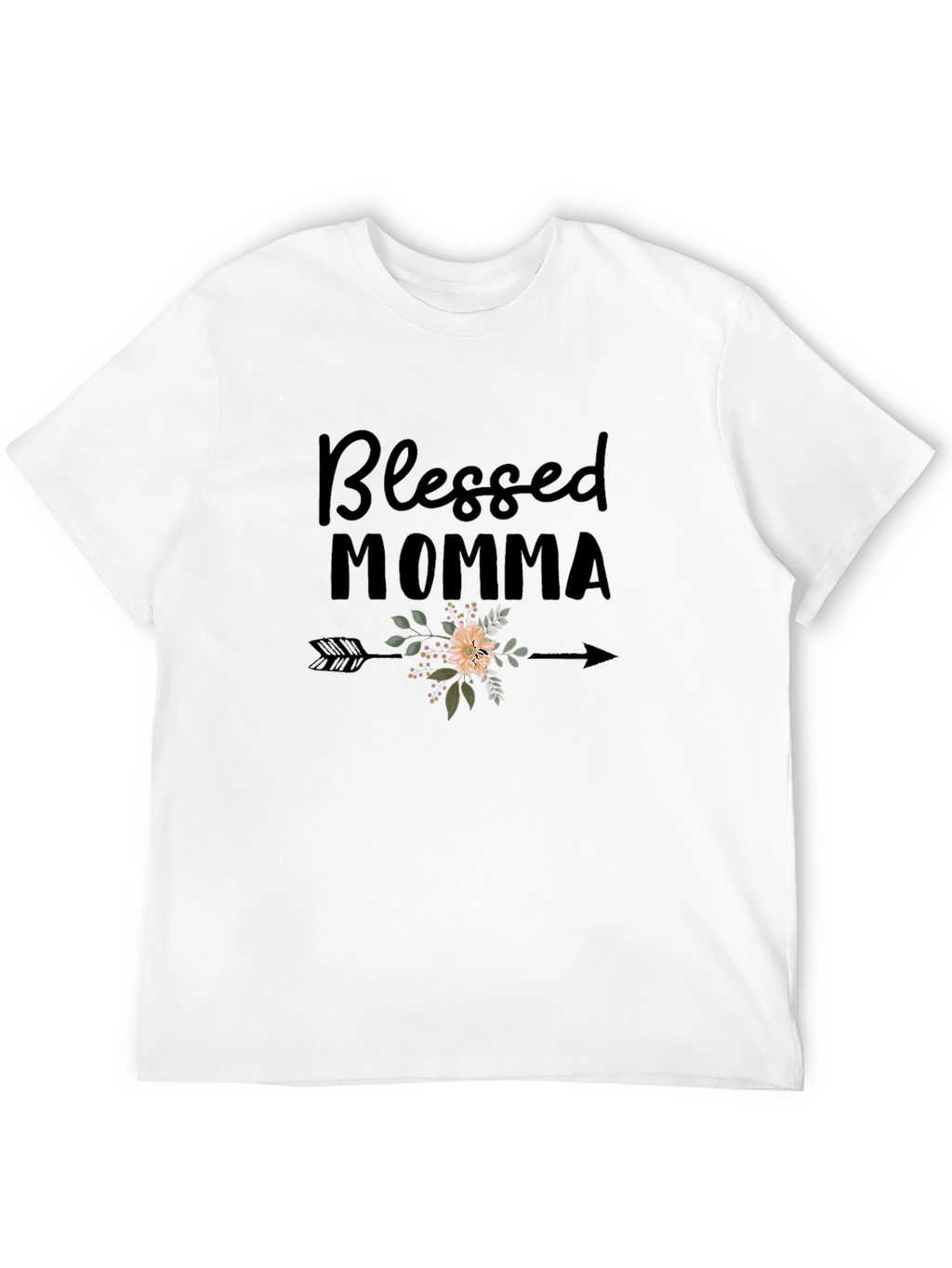 Blessed Momma Floral Arrow T-Shirt