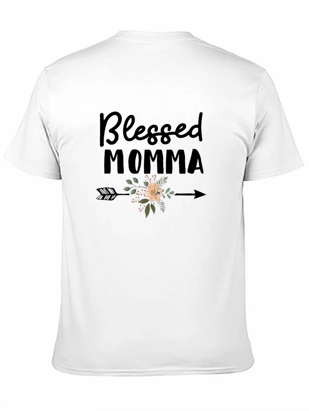 Blessed Momma Floral Arrow T-Shirt