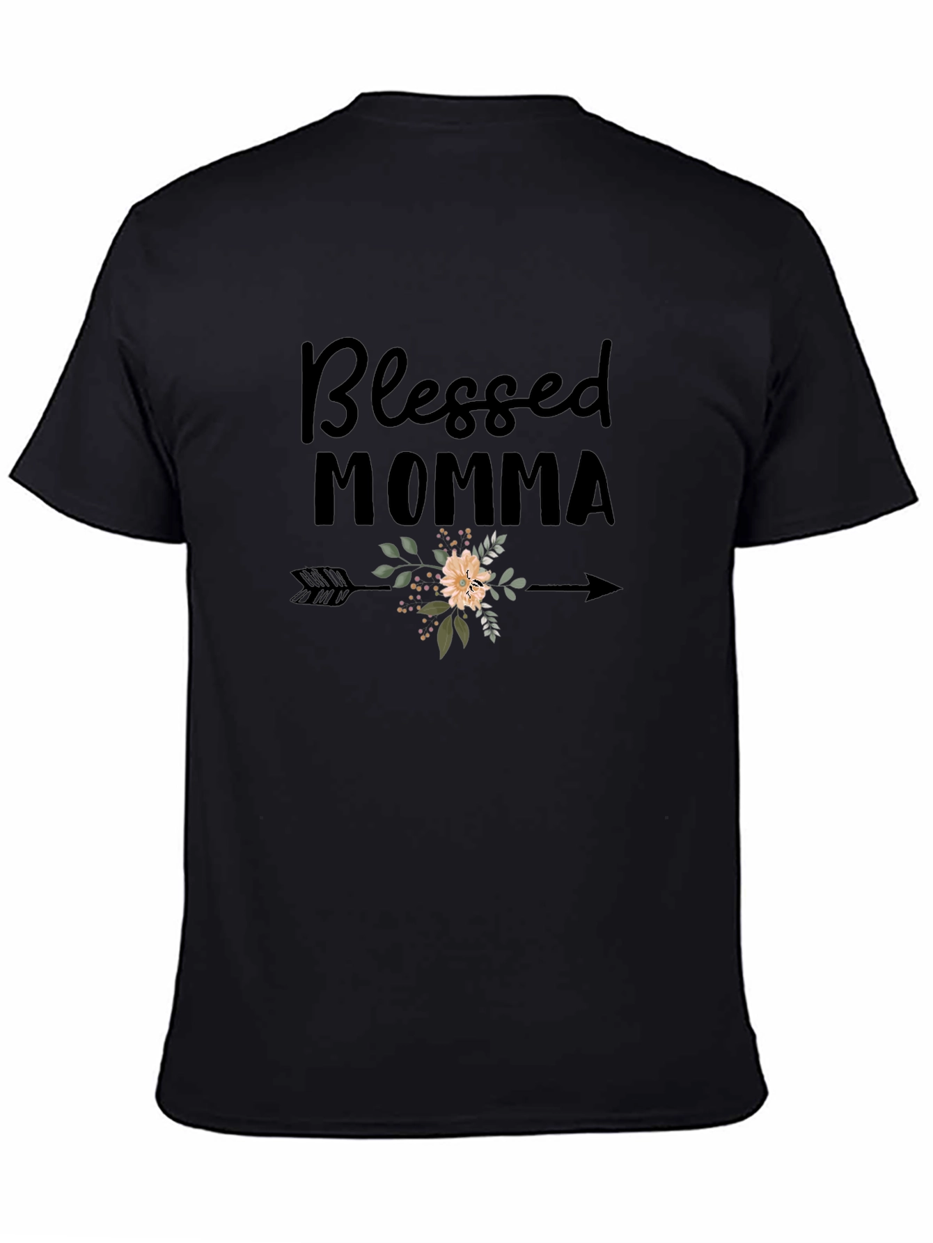 Blessed Momma Floral Arrow T-Shirt
