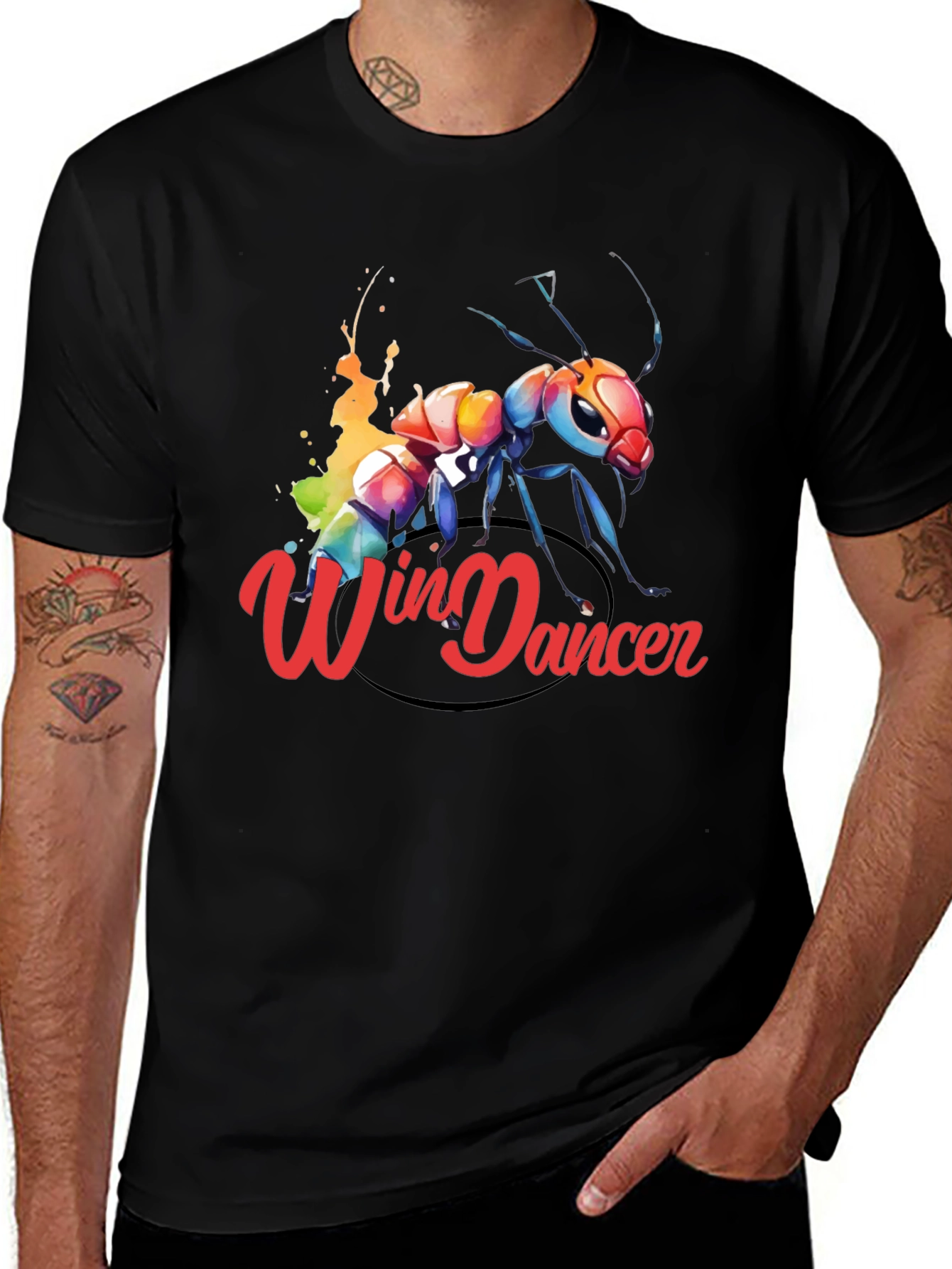 Win Dancer Ant Graphic Tee - Unique Design