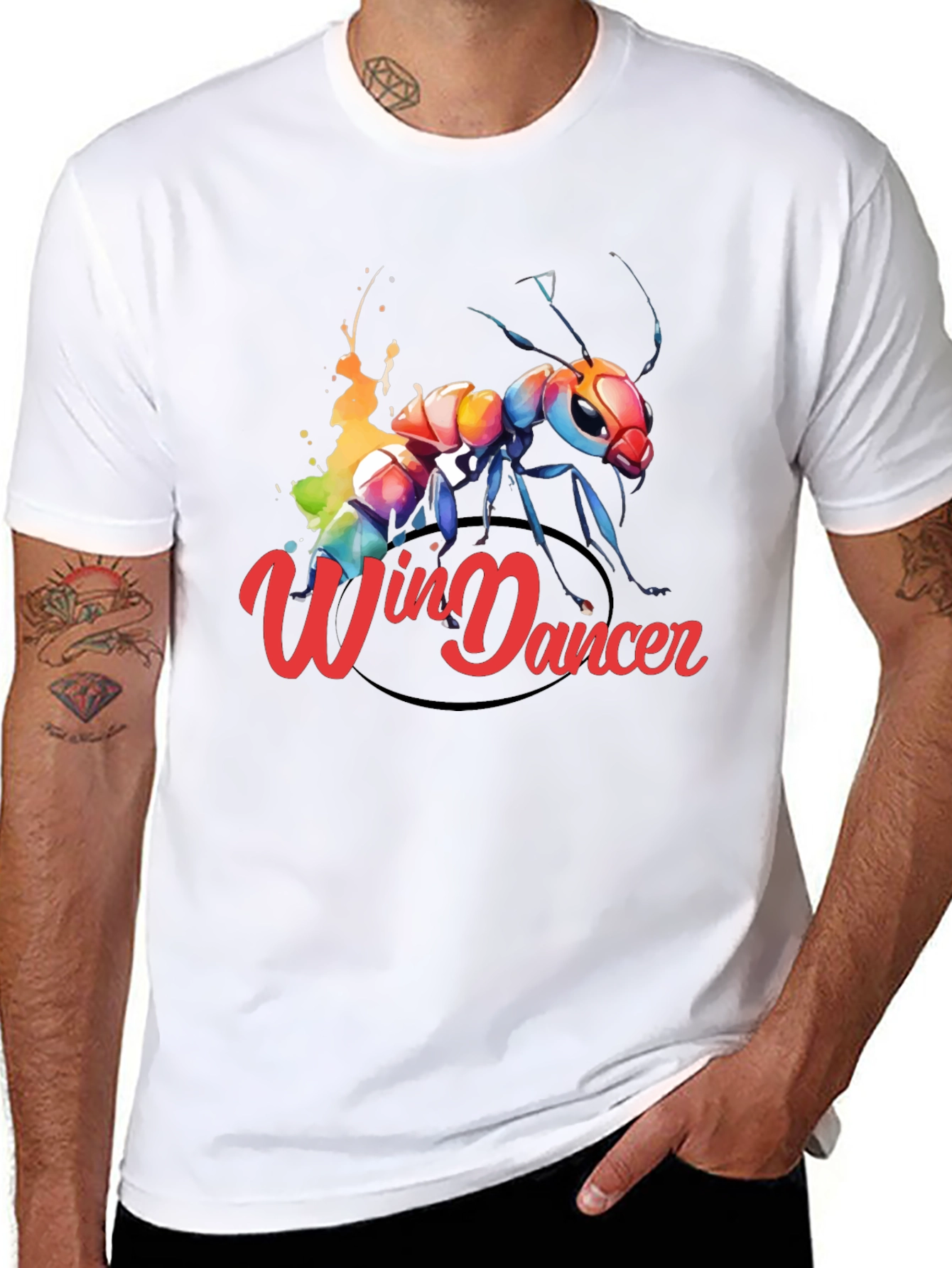 Win Dancer Ant Graphic Tee - Unique Design