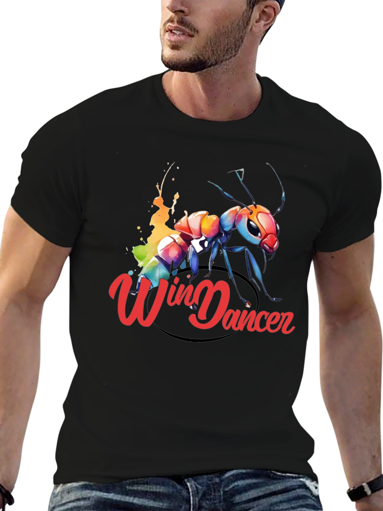 Win Dancer Ant Graphic Tee - Unique Design