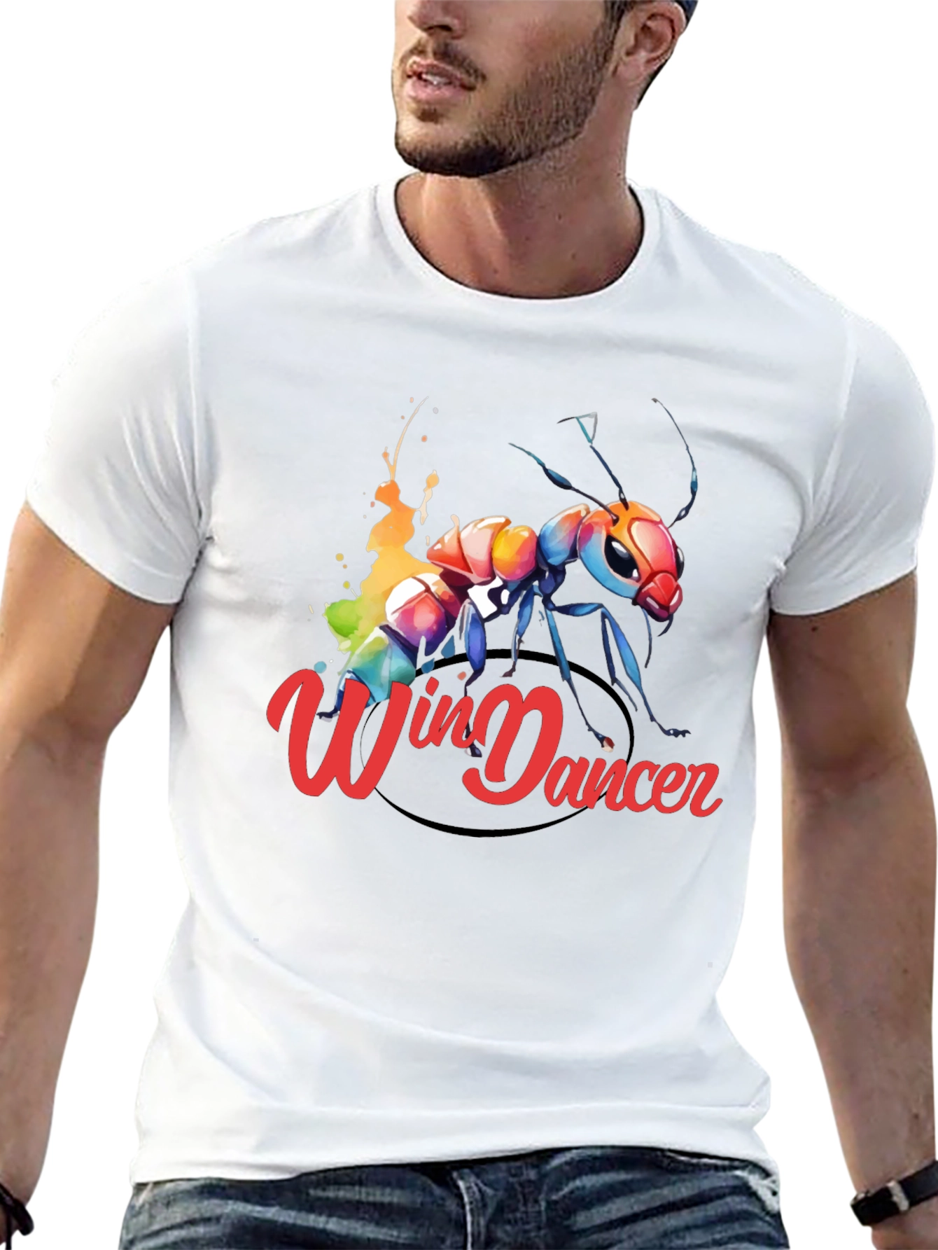 Win Dancer Ant Graphic Tee - Unique Design