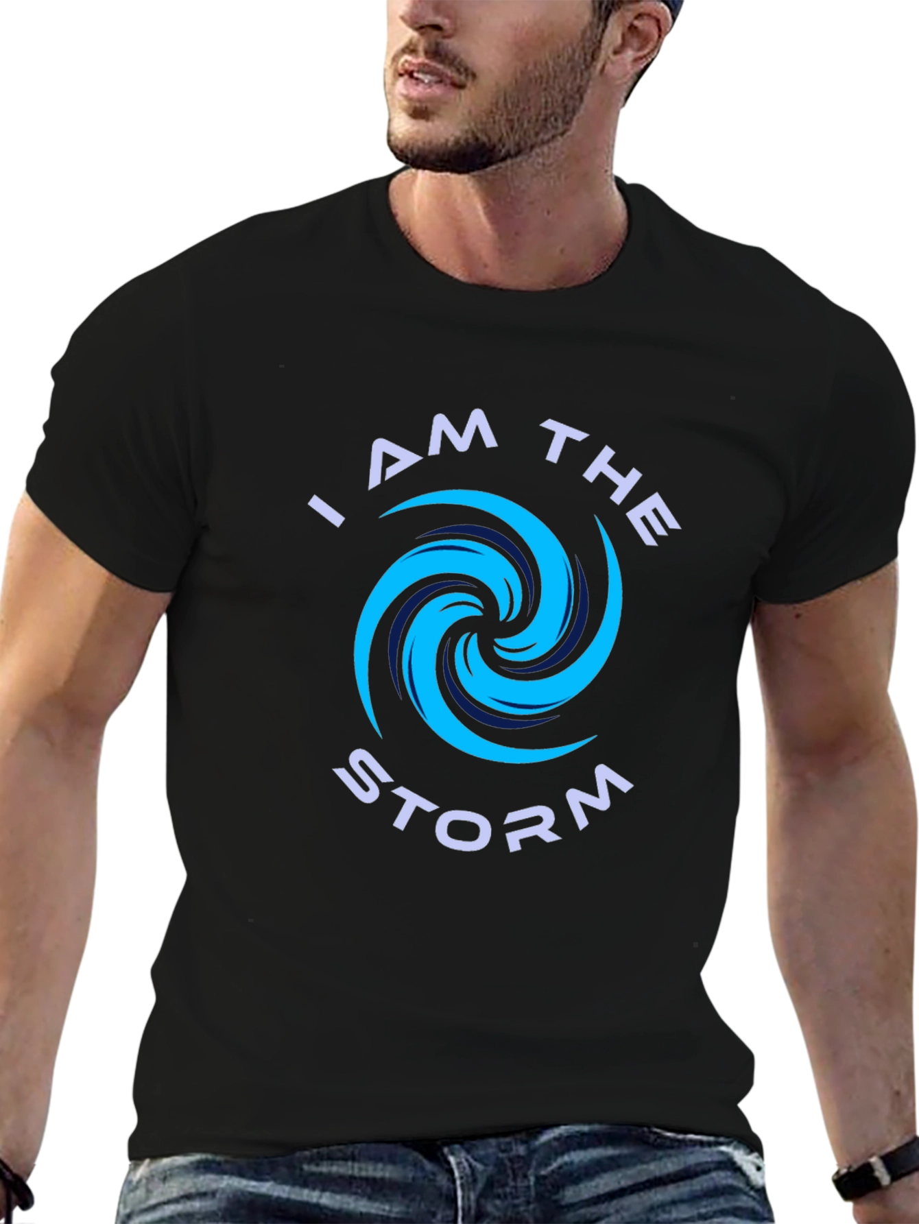 I Am The Storm Graphic Tee - Black