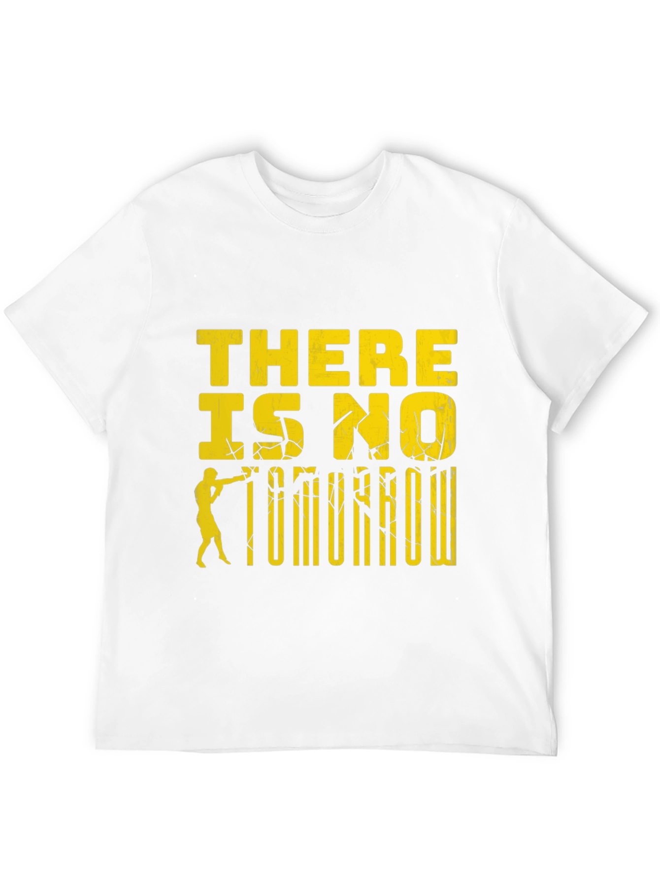 There Is No Tomorrow Graphic Print Black T-Shirt