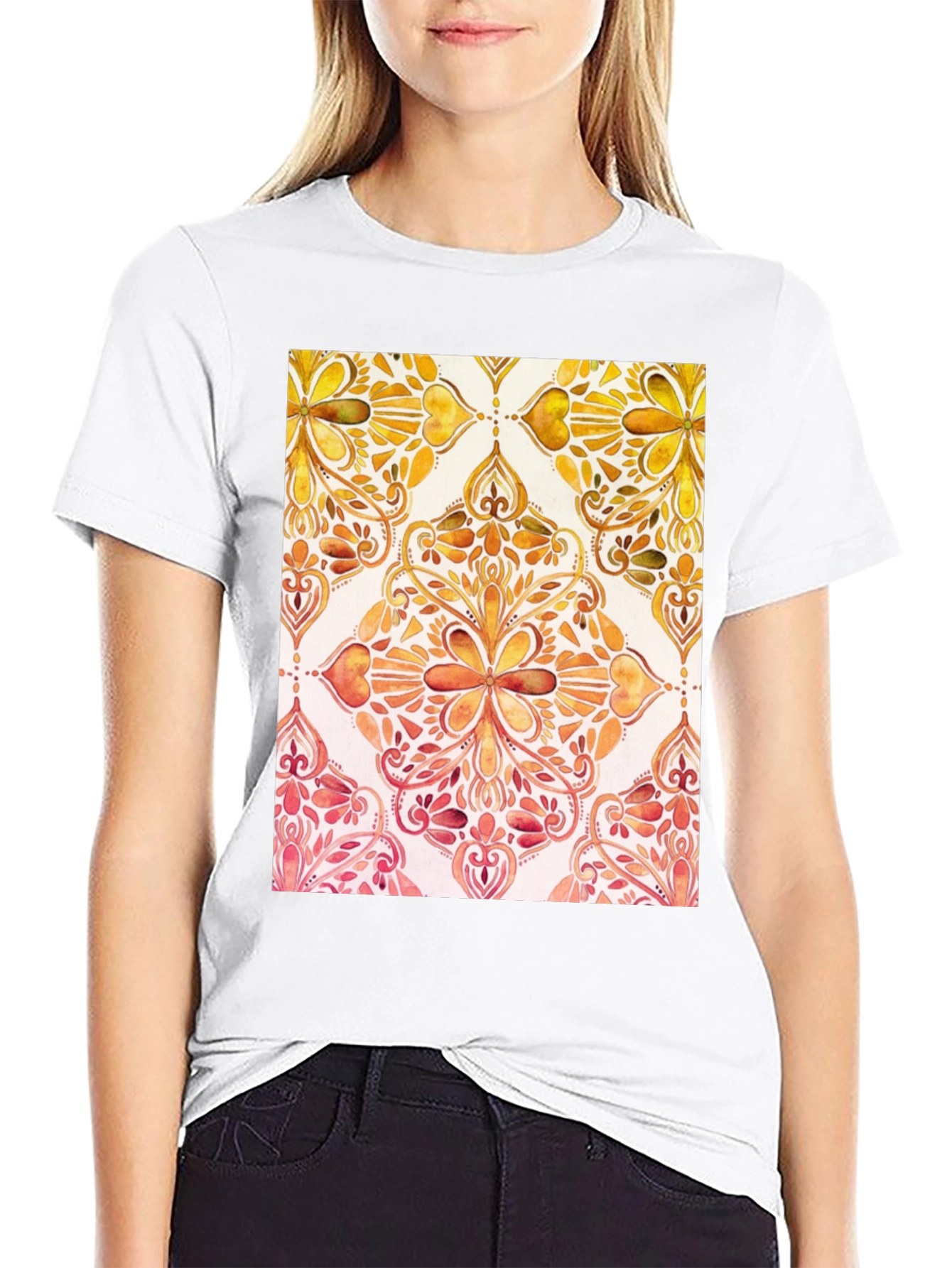 Elegant Watercolor Pattern T-Shirt