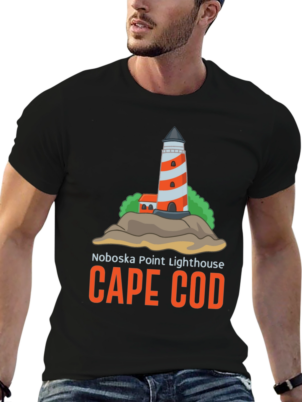 Cape Cod Noboska Point Lighthouse T-Shirt