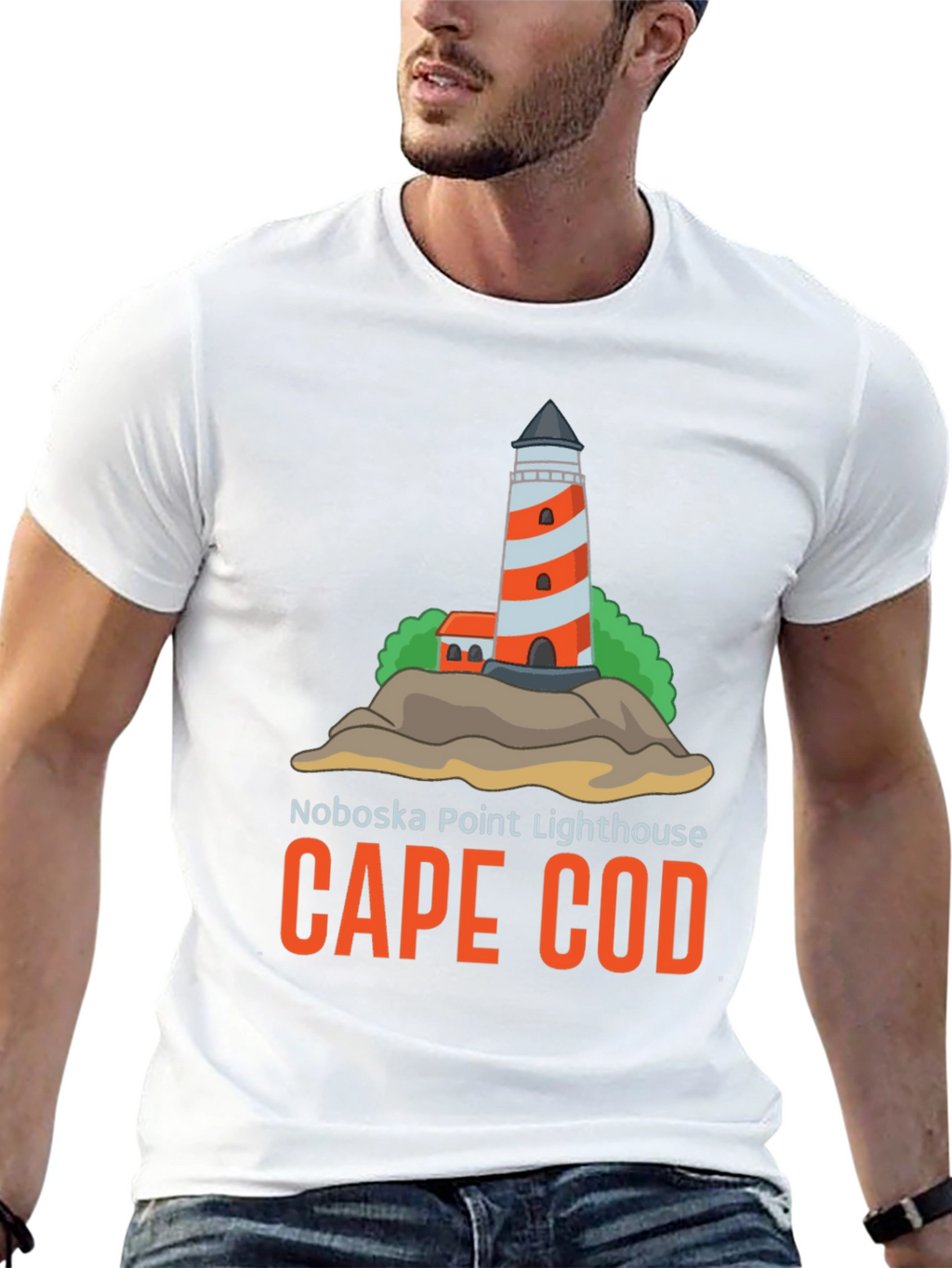 Cape Cod Noboska Point Lighthouse T-Shirt