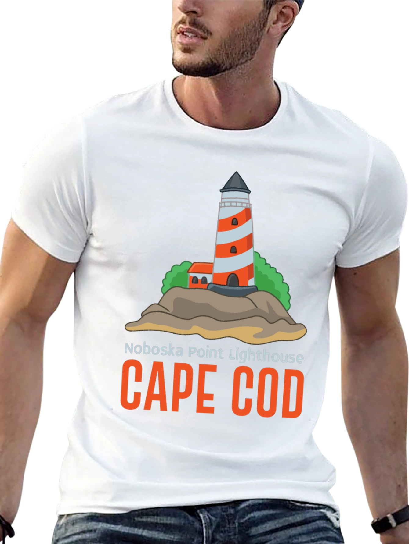 Cape Cod Noboska Point Lighthouse T-Shirt