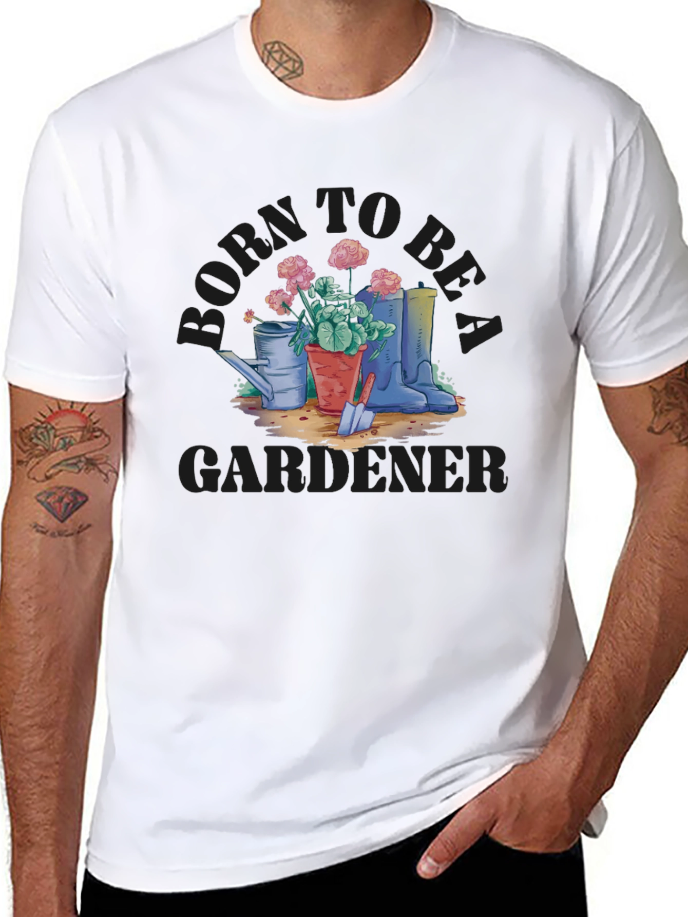 Born to Be a Gardener T-Shirt - Nature Lover Gift
