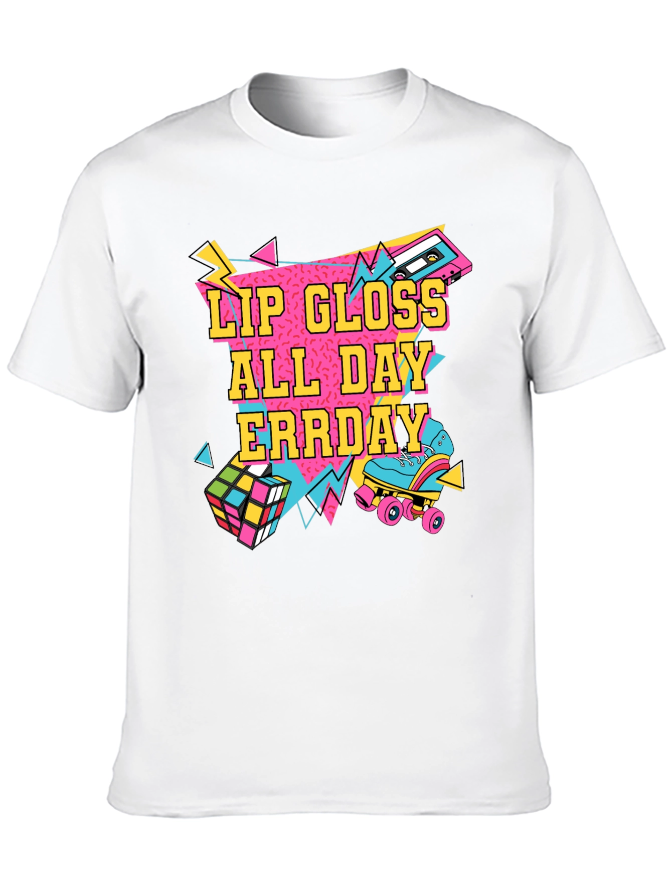 Lip Gloss All Day Erryday Retro Graphic Tee