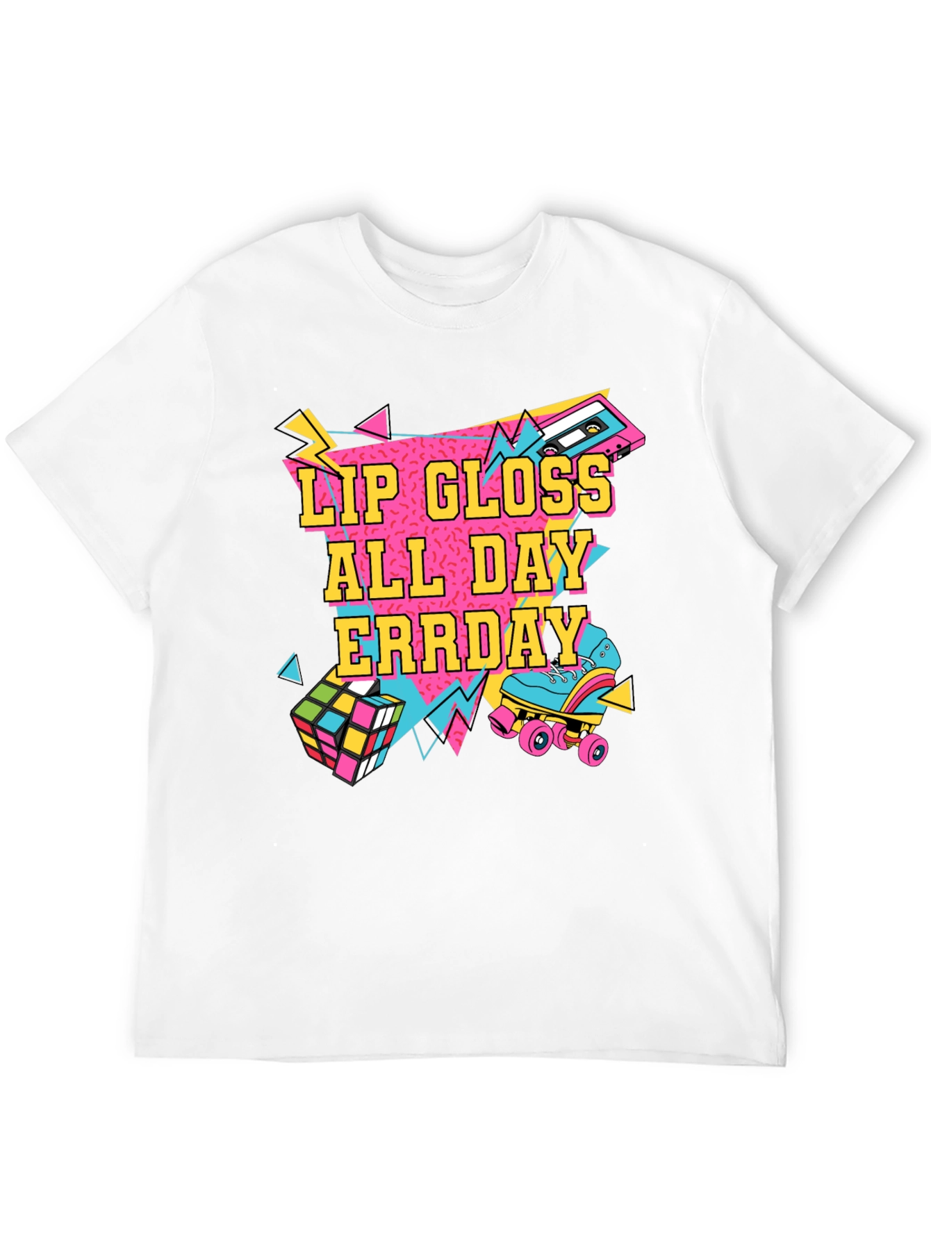 Lip Gloss All Day Erryday Retro Graphic Tee