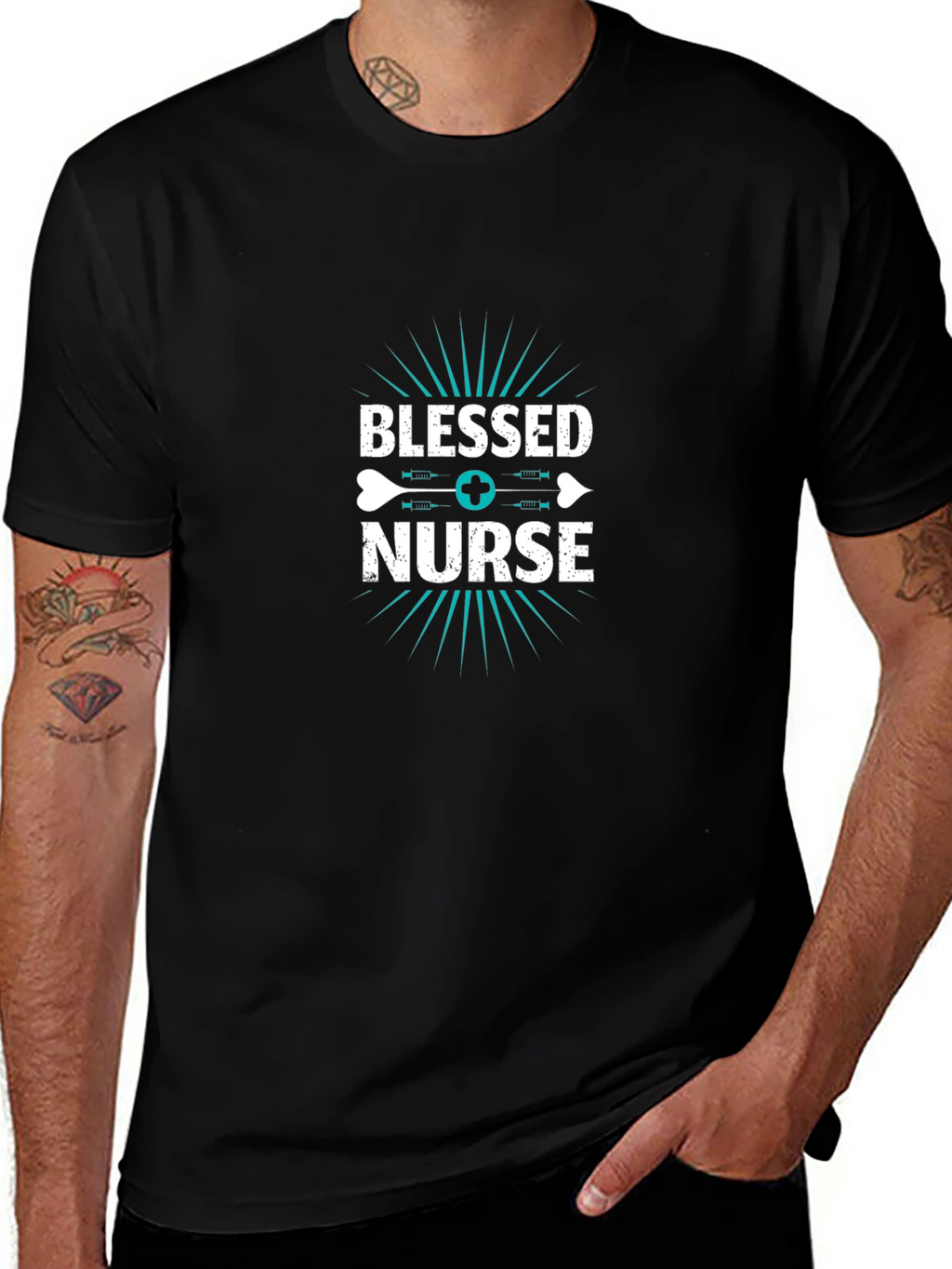 Blessed Nurse Graphic T-Shirt