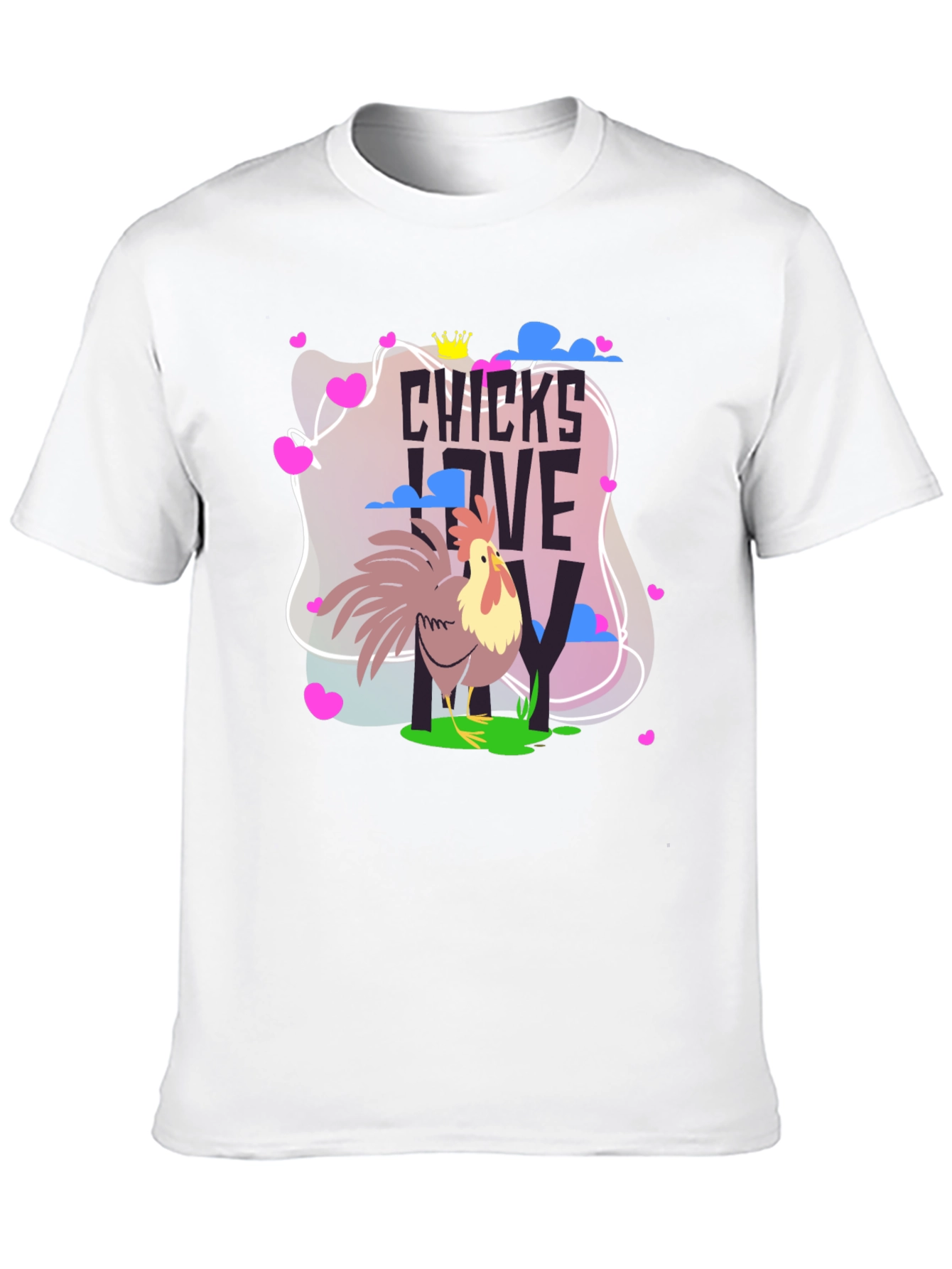 Chicks Love Me Rooster T-Shirt - Funny Chicken Tee