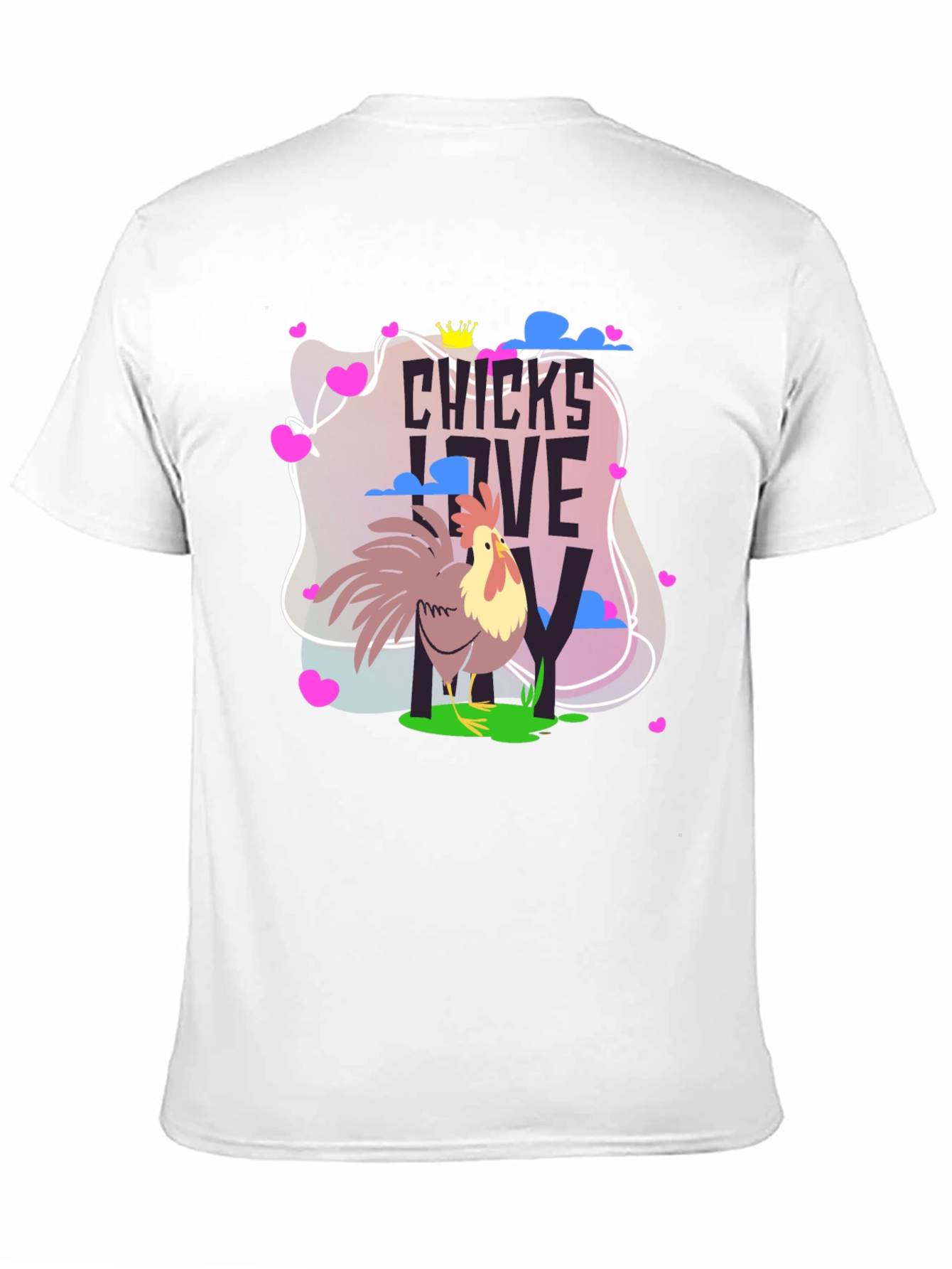 Chicks Love Me Rooster T-Shirt - Funny Chicken Tee