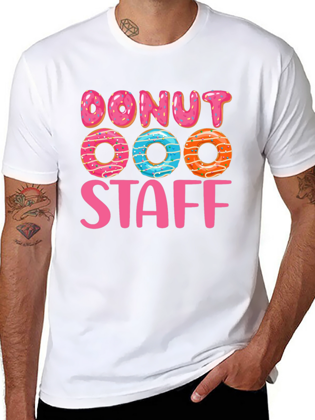 Donut Staff Graphic T-Shirt