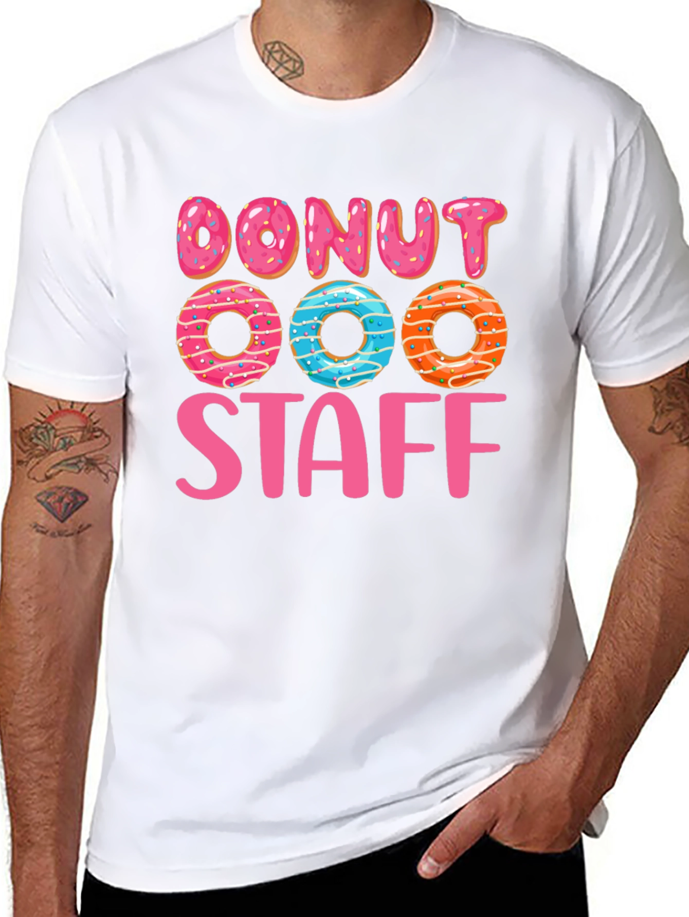 Donut Staff Graphic T-Shirt