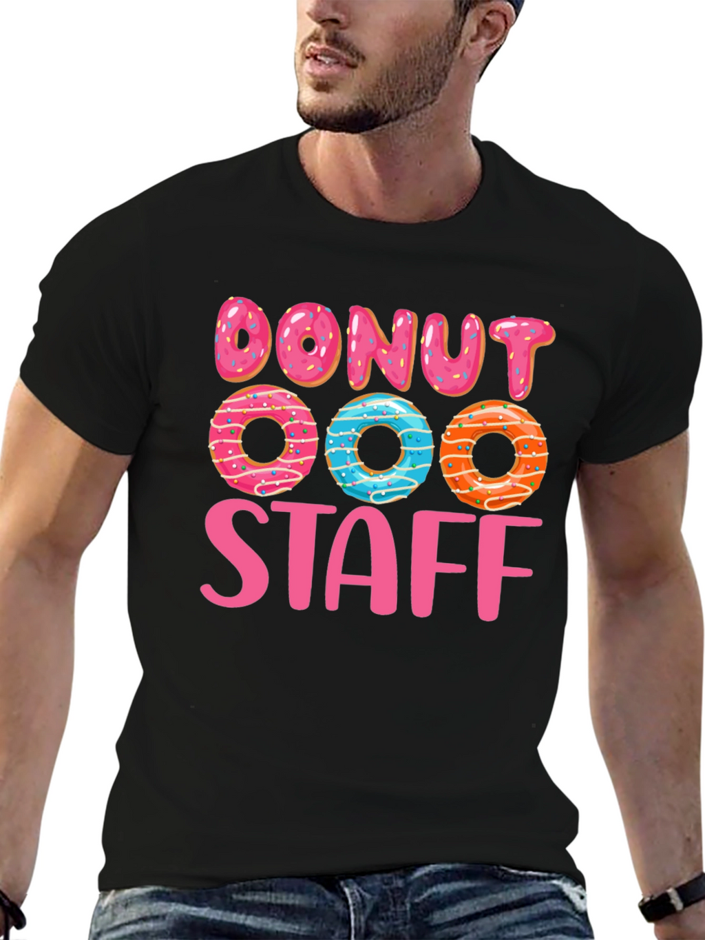 Donut Staff Graphic T-Shirt