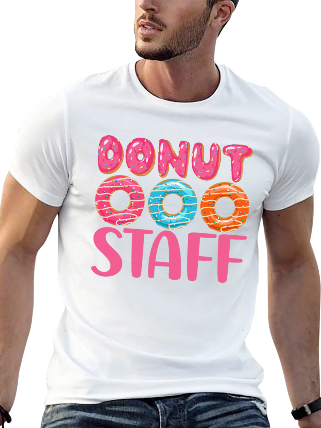 Donut Staff Graphic T-Shirt