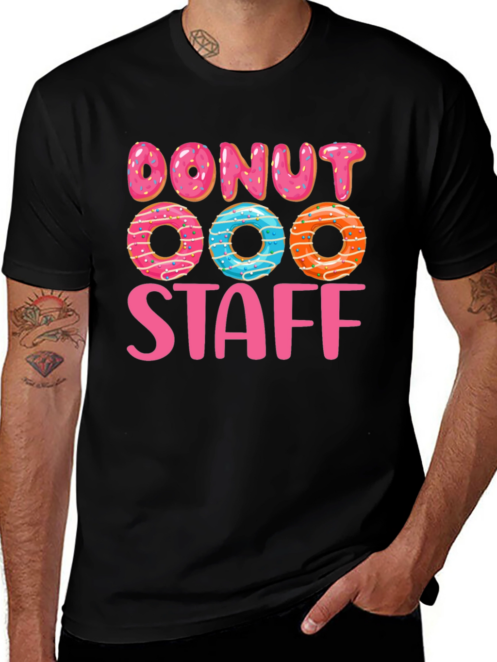Donut Staff Graphic T-Shirt