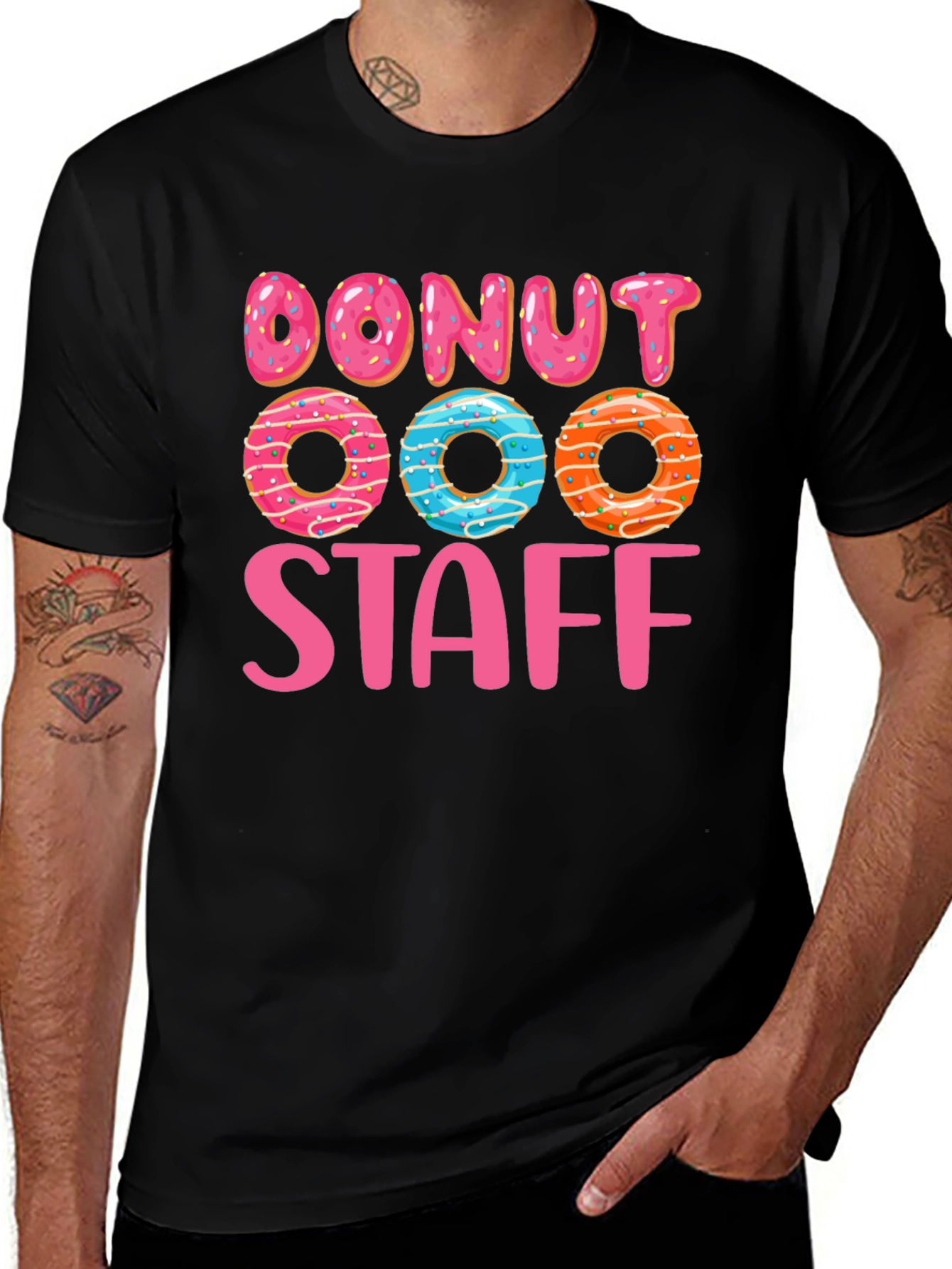 Donut Staff Graphic T-Shirt
