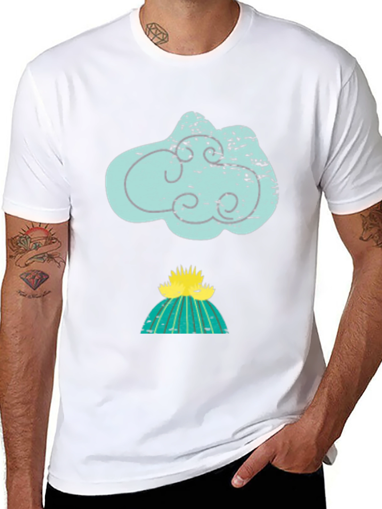 Cloud Cactus Graphic Tee