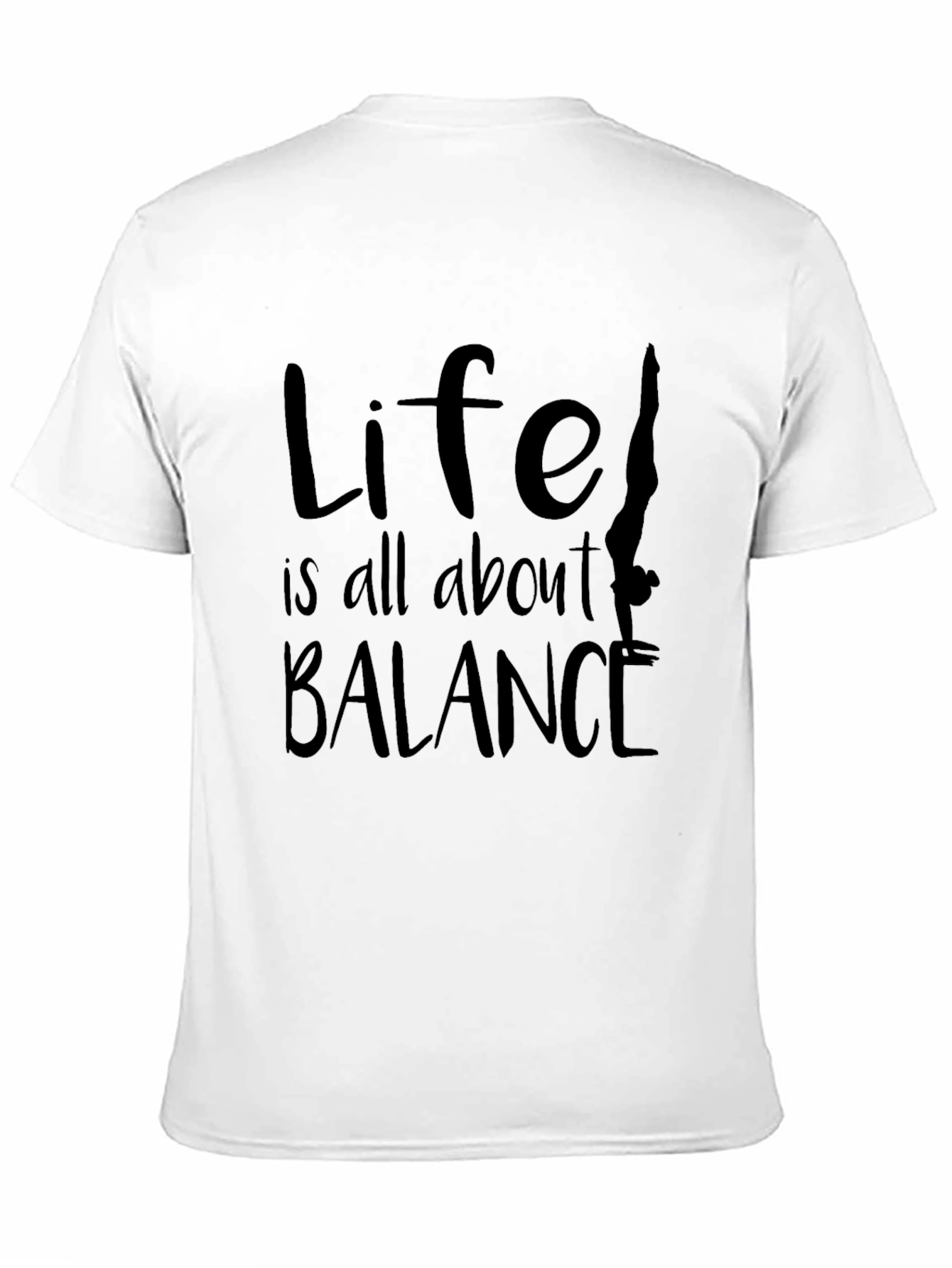 Life Balance Graphic Tee - Mens Black T-Shirt