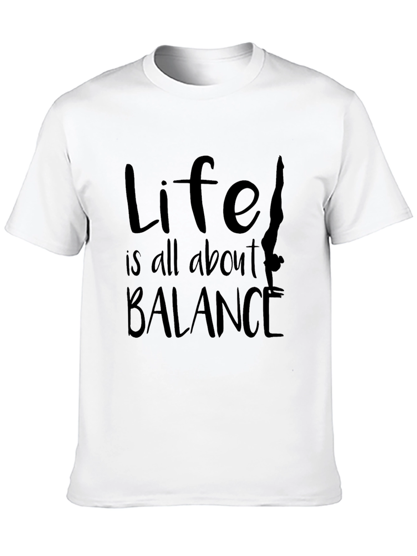 Life Balance Graphic Tee - Mens Black T-Shirt
