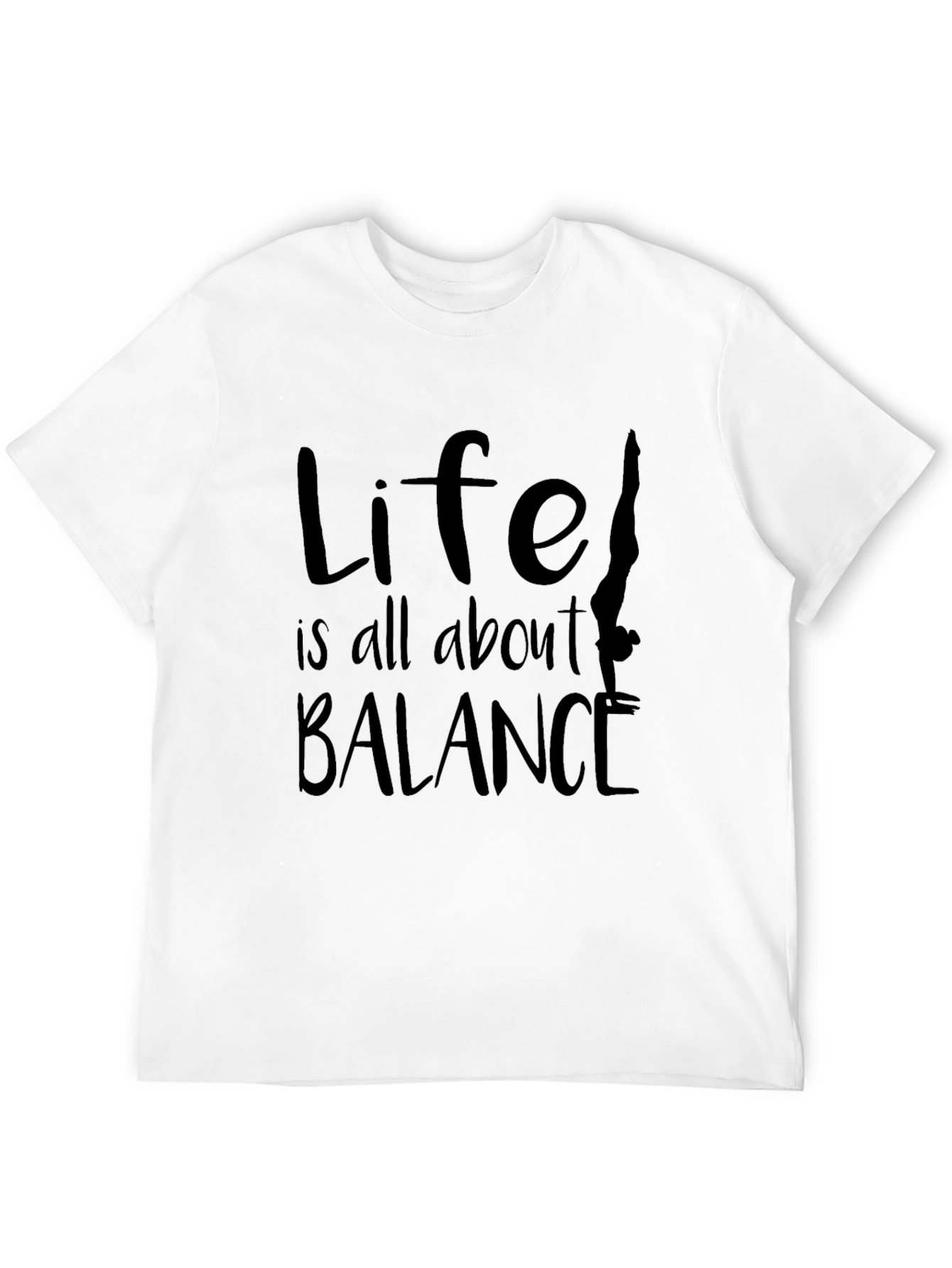 Life Balance Graphic Tee - Mens Black T-Shirt