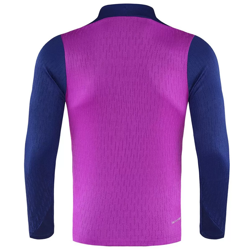 Barcelona 1/4 Zipper Sweat Kit(Top+Pants) Purple 2025/26