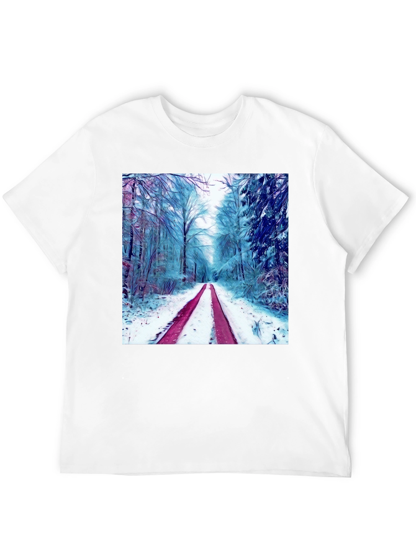 Winter Forest Graphic Tee - Nature Lovers T-Shirt