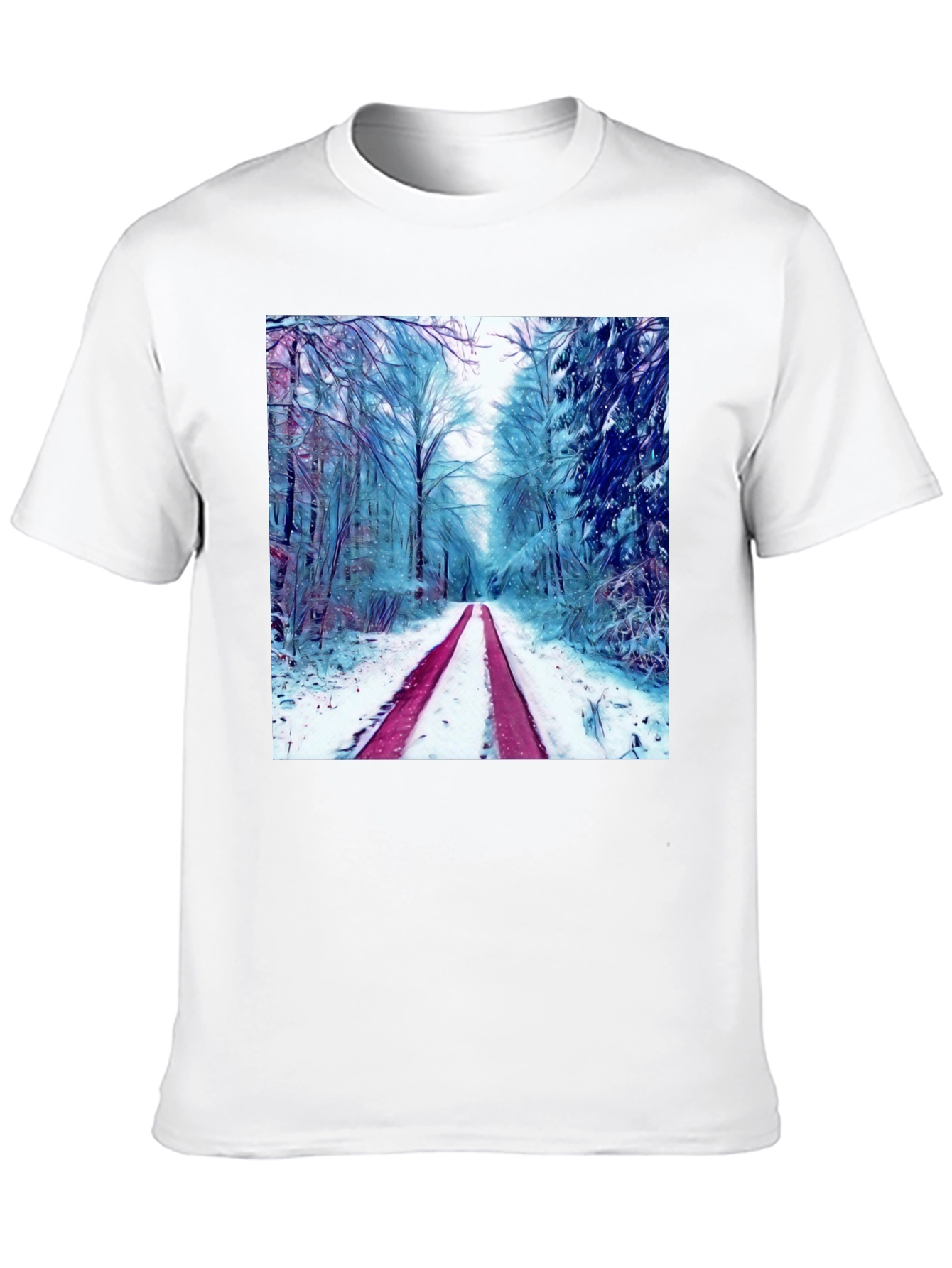 Winter Forest Graphic Tee - Nature Lovers T-Shirt