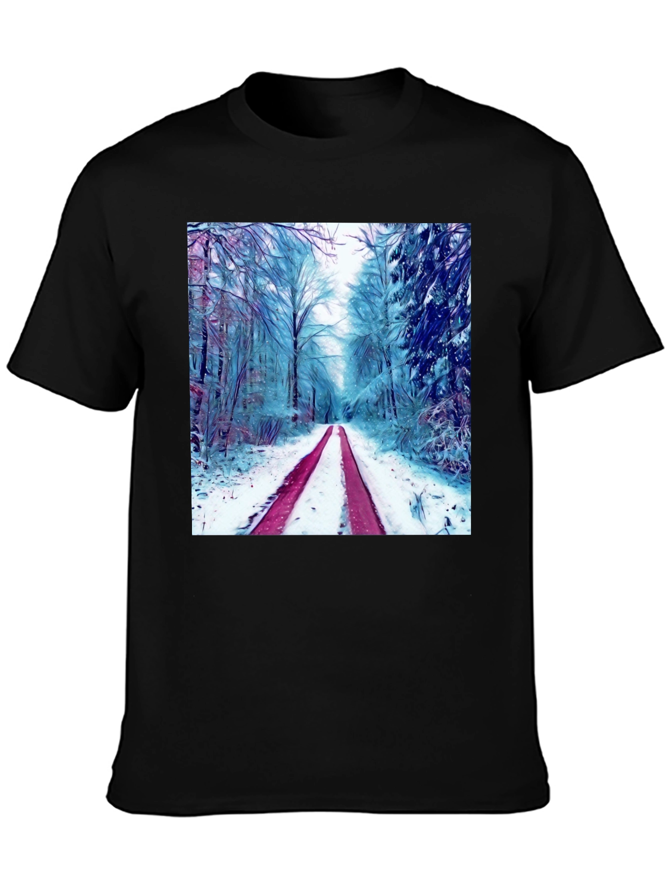 Winter Forest Graphic Tee - Nature Lovers T-Shirt
