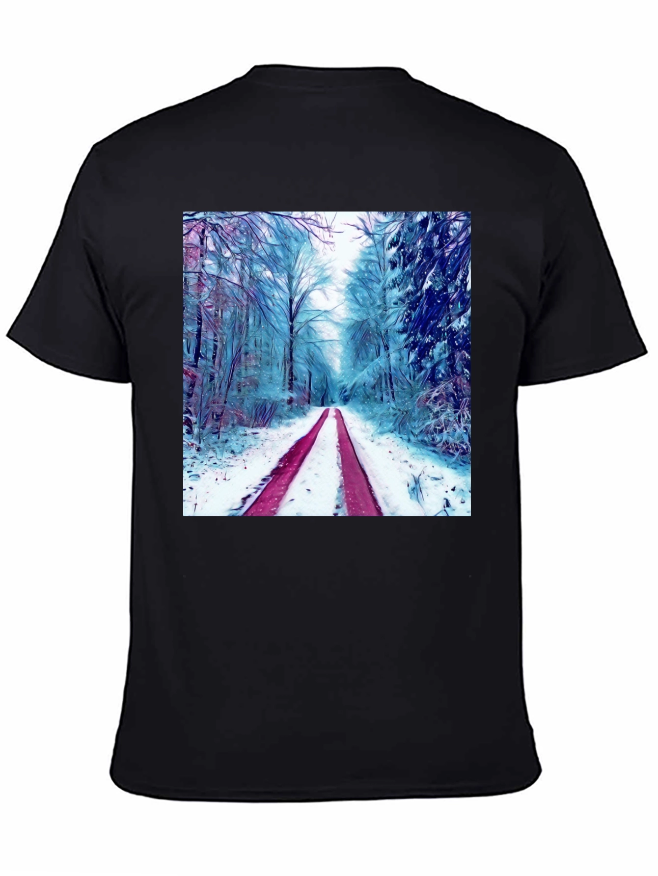 Winter Forest Graphic Tee - Nature Lovers T-Shirt