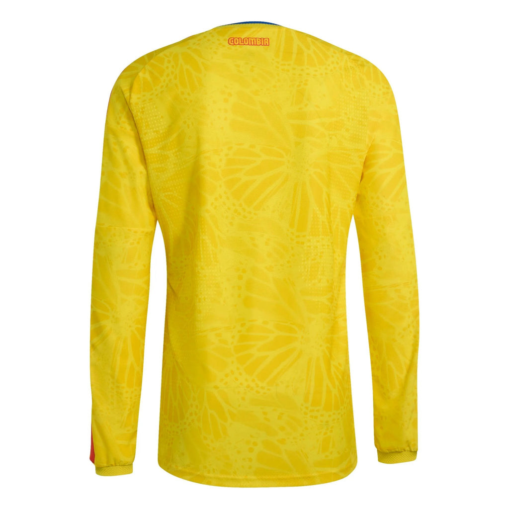 2026 Colombia Men's Authentic Home Long-Sleeve Soccer Jersey (Custom)