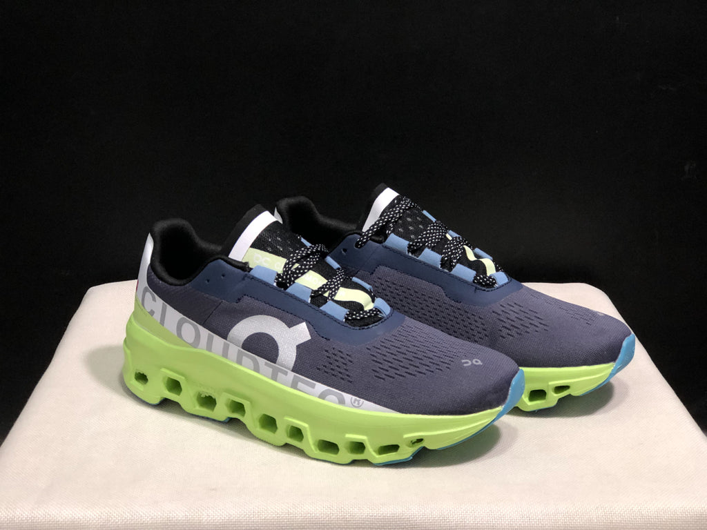 On Running Cloudmonster Sneakers Dark Blue | Green