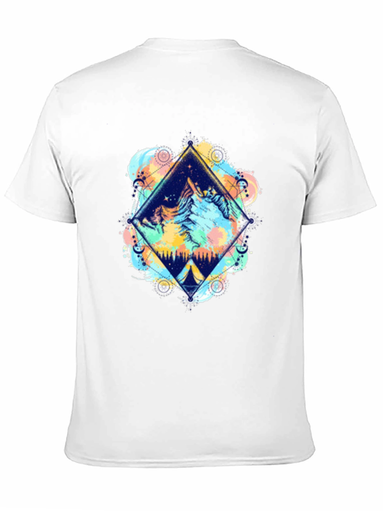 Mountain Scene Graphic Tee - Nature Adventure Shirt